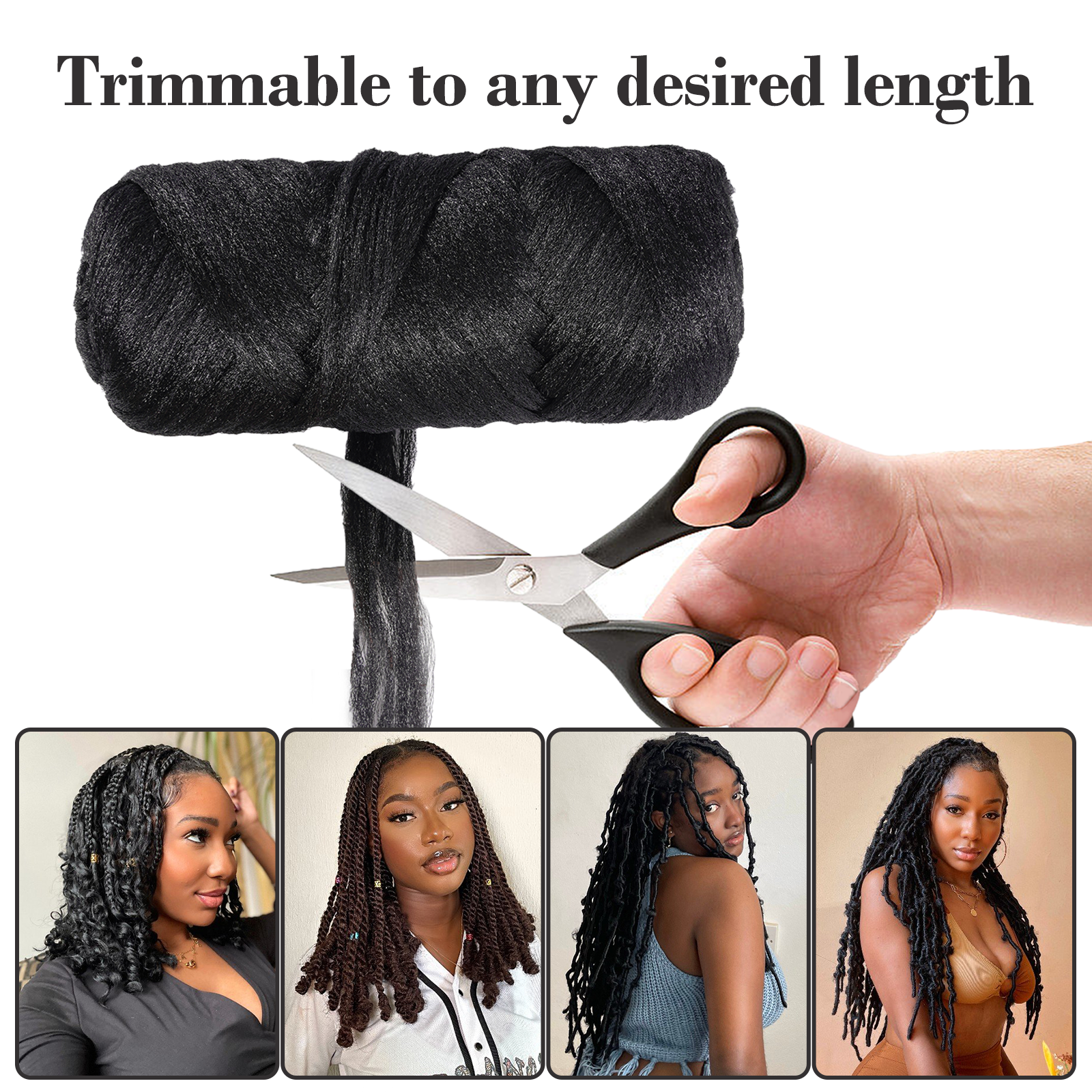 Buy 5 Packs Brazilian Yarn Wool Hair Arylic Yarn For Hair Crochet