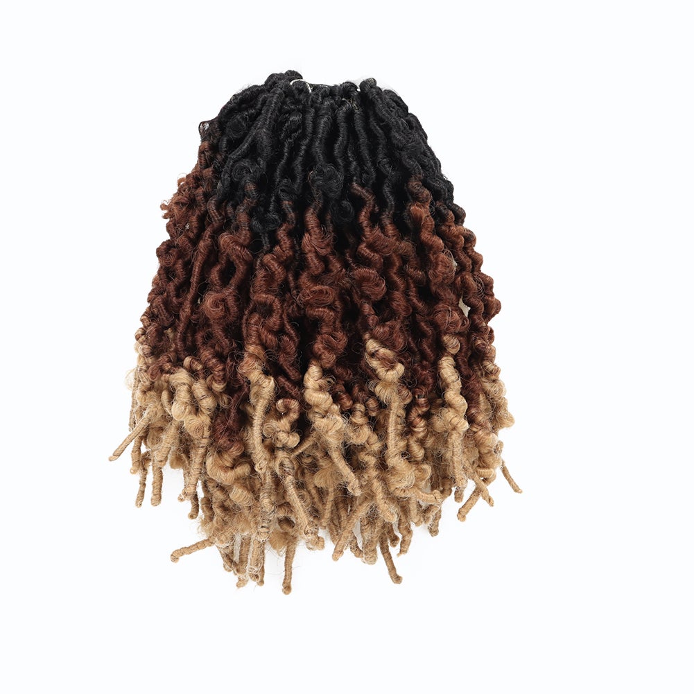 Clearance | Butterfly Locs 8 Packs | Pre-Looped Distressed Braiding Synthetic Crochet Hair