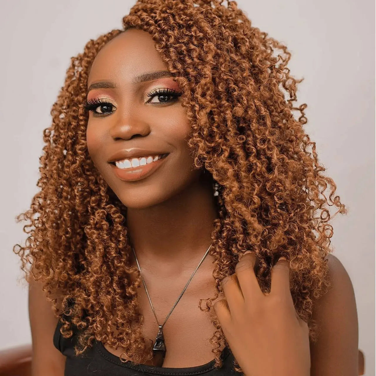 ( US ONLY) FAST SHIPPING YT | Toyotress® Yanky Twist Pre Looped Mini Passion Twist Short Passion Twist Crochet Braids Synthetic Hair Extensions Toyotress