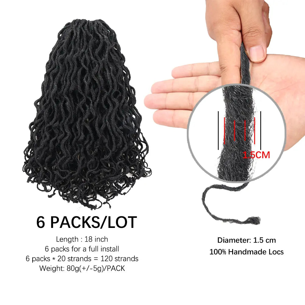 ToyoTress Toceana Curly Locs Crochet Hair Braiding Hair Extensions