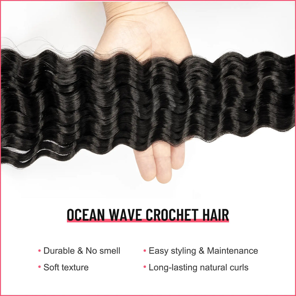 Ocean Wave Synthetic Crochet Braiding Hair Extensions - Toyotress