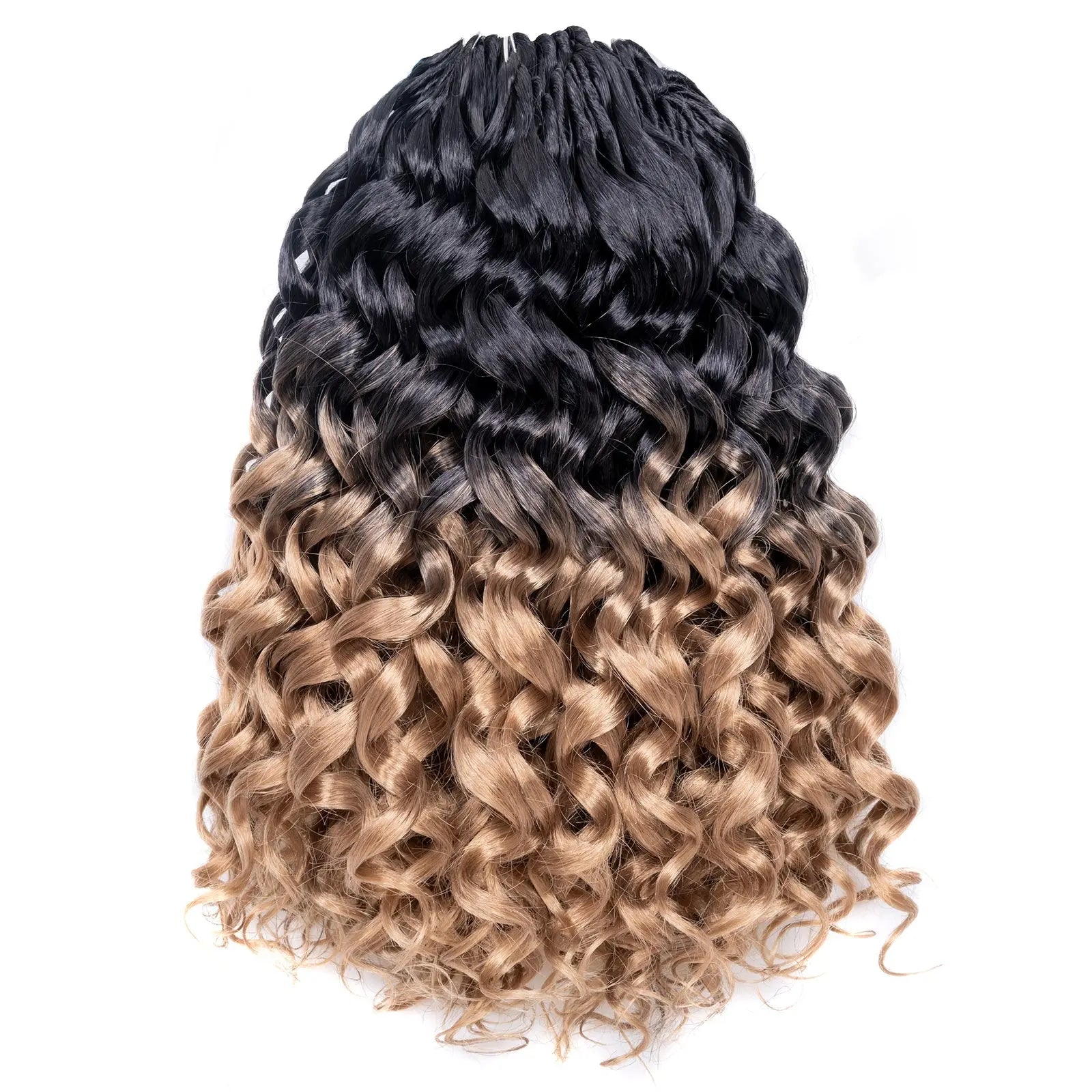 1 Pack GOGO CURL | Toyotress® Freetress Beach Curl Crochet Hair Gogo Curl Jamaican Bounce Wavy Curly Pre-Looped Synthetic Hair Extensions Toyotress