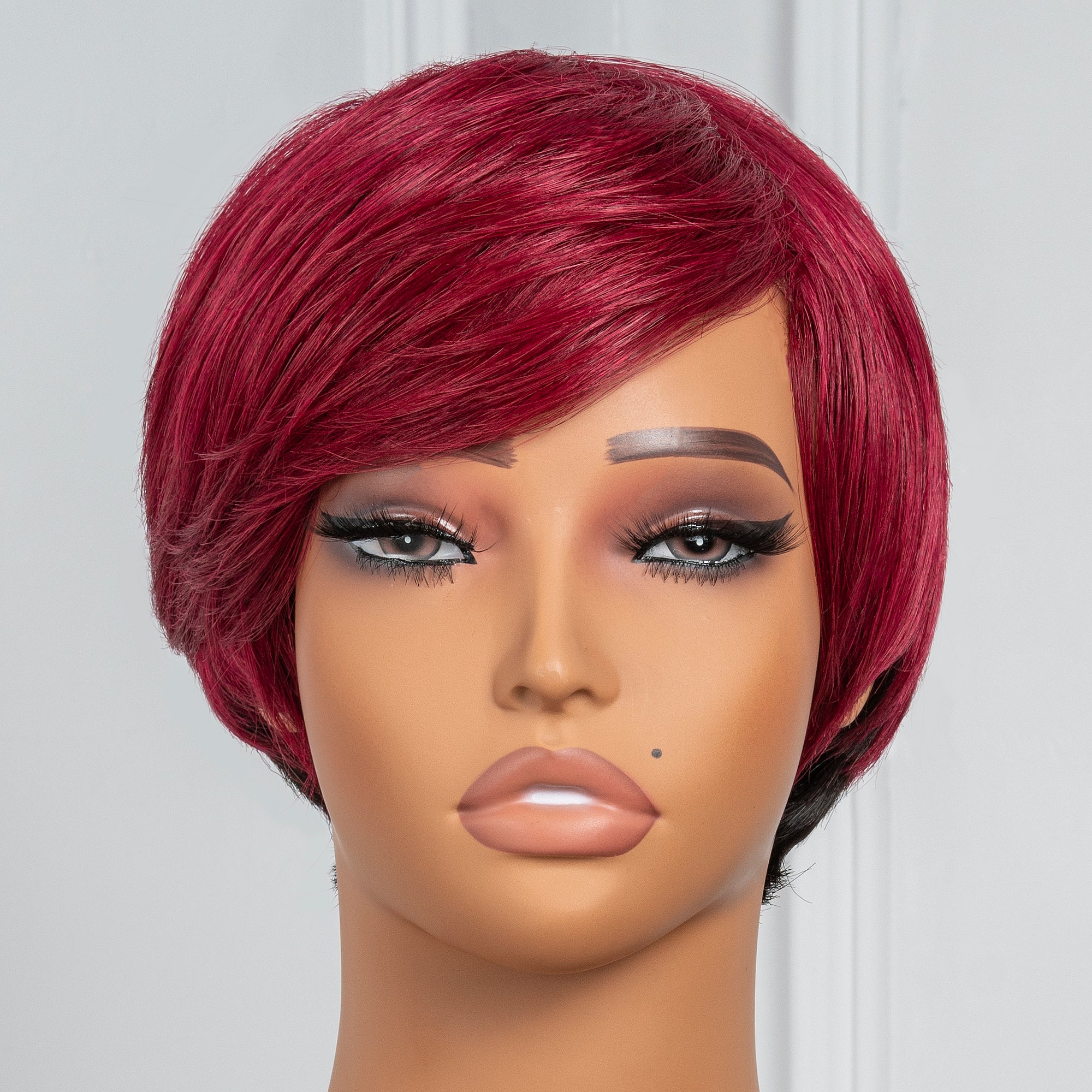 TOYOTRESS VANESSA SHORT NEAT HUMAN HAIR WIG WITH SIDE BANGS 4