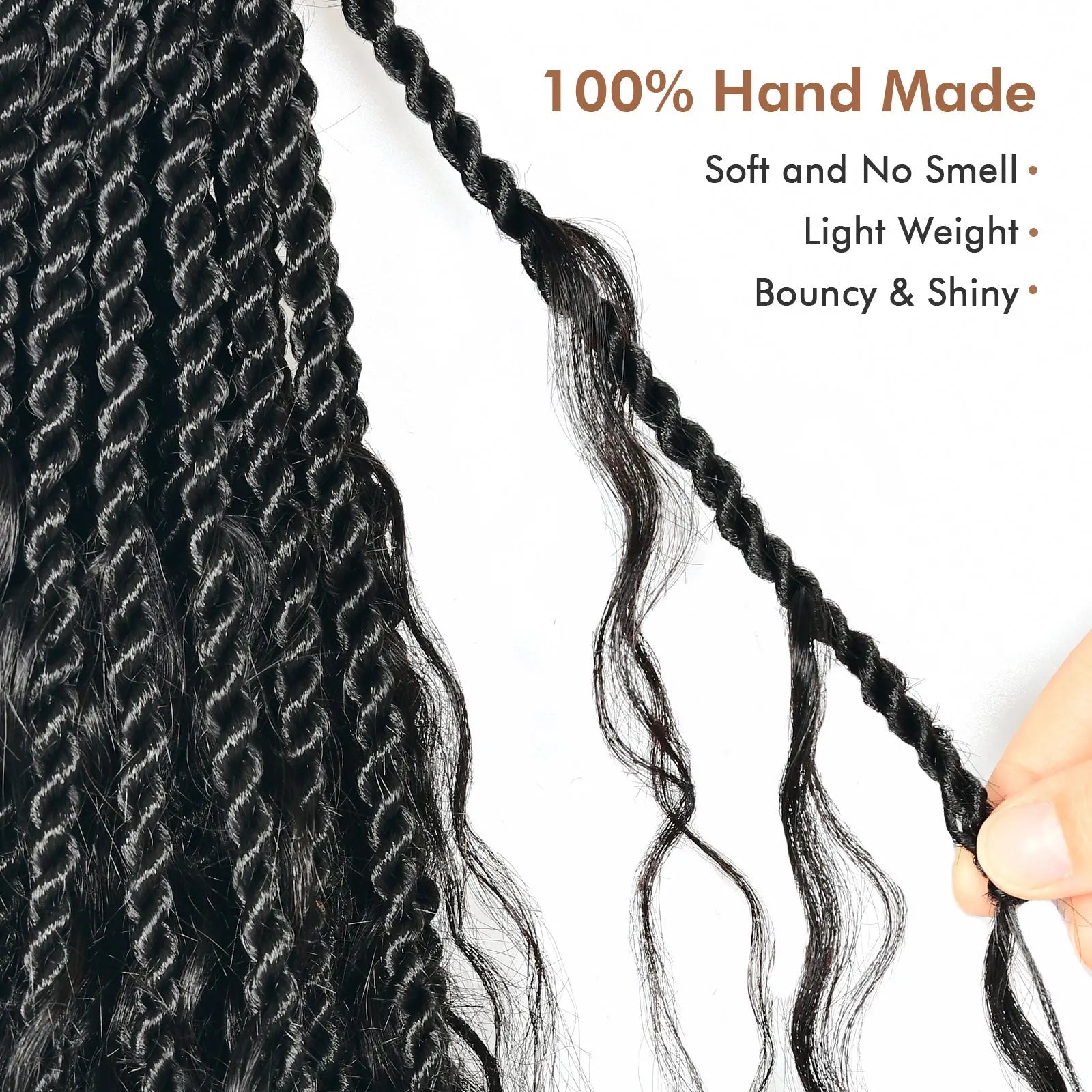 Toyotress Boho Island Twist with Human Hair Curls 