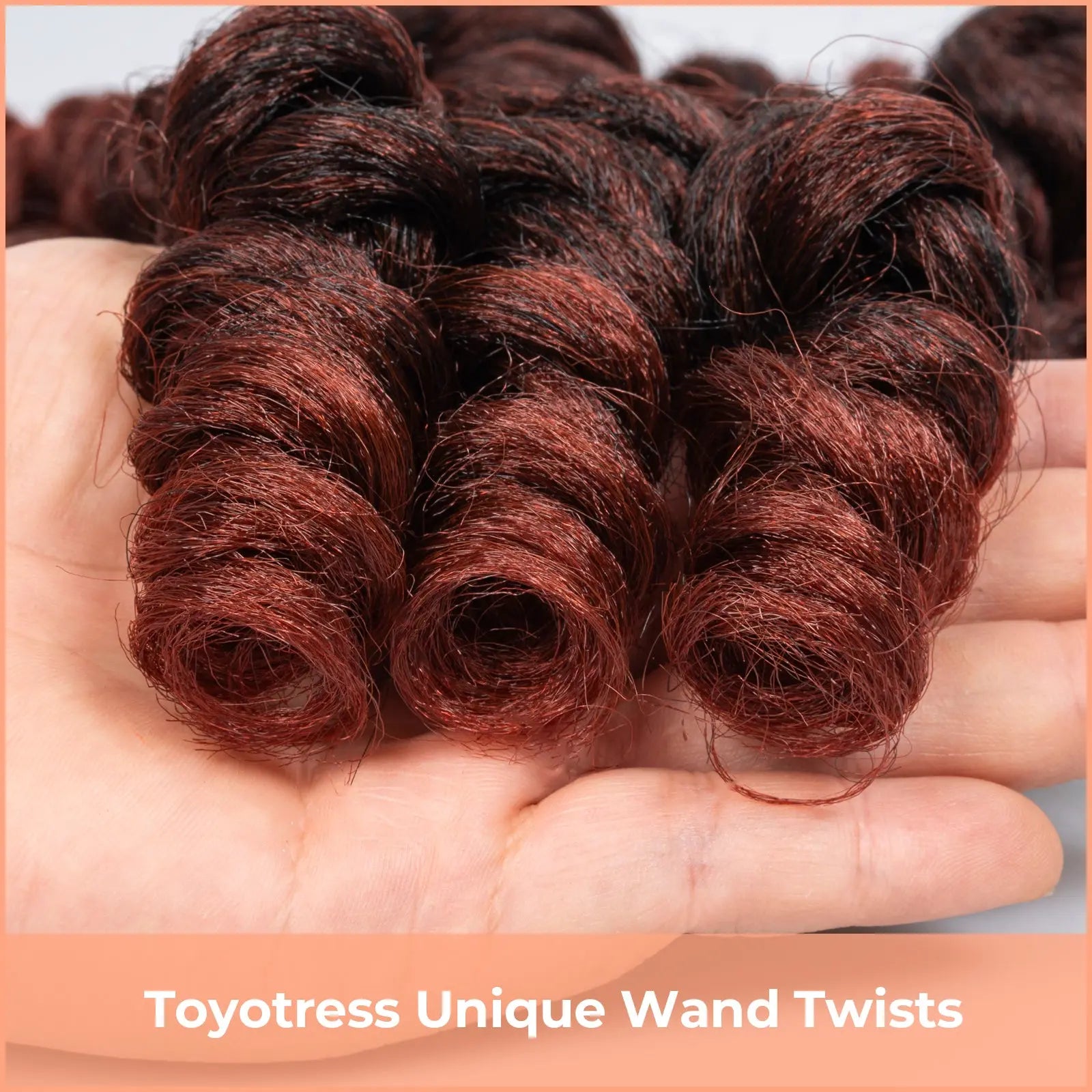 Clearance | Toyotress Wand Twist Crochet Hair | 10-12 Inch Natural Black Pre-twisted Jamaican Bounce Wand Twist Crochet Braids Synthetic Braiding Hair Extensions Toyotress
