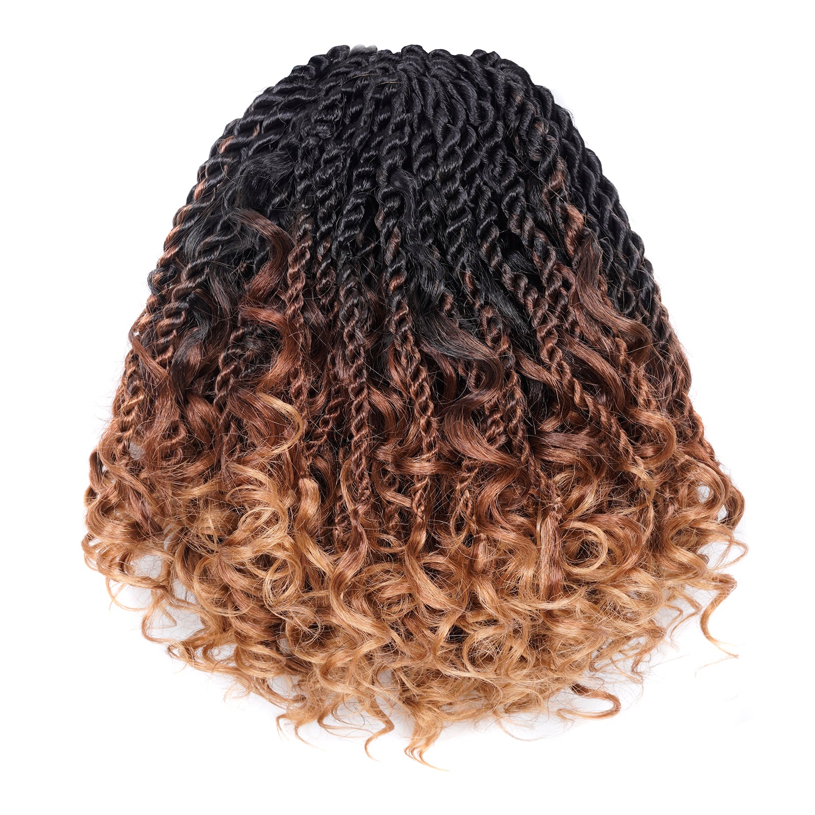 Toyotress Unique Boho Island Twist with Curls Crochet Hair | Crochet Senegalese Twist Pre Looped Senegalese Twist Braiding Hair Wth Curly Ends Crochet for women
