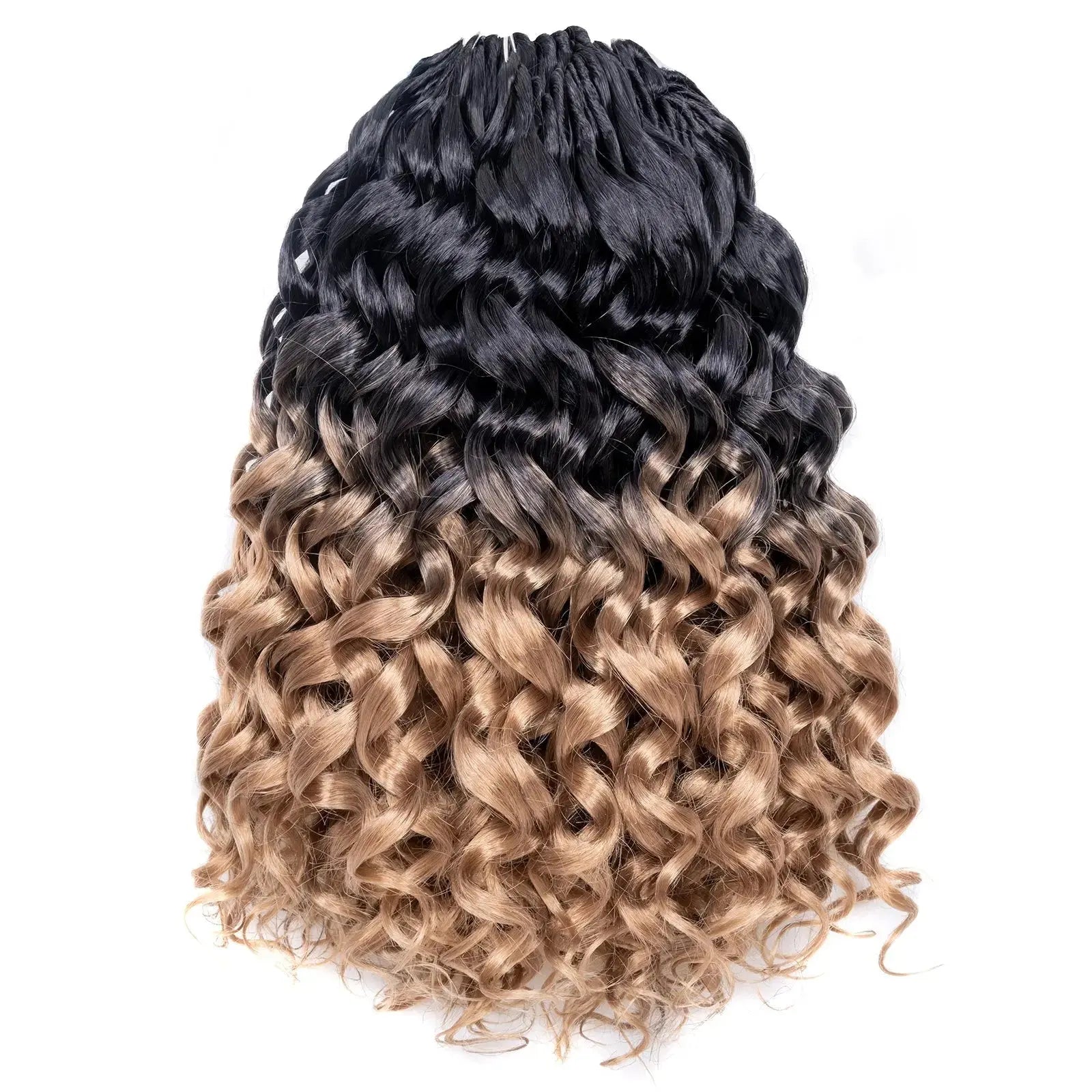 1 Pack GOGO CURL | Toyotress® Freetress Beach Curl Crochet Hair Gogo Curl Jamaican Bounce Wavy Curly Pre-Looped Synthetic Hair Extensions Toyotress