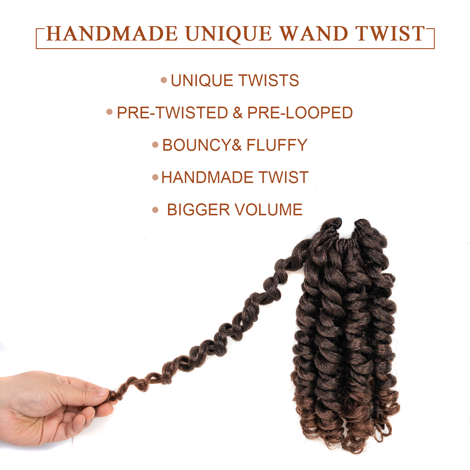 𝗙𝗿𝗮𝗻𝗸𝗲𝗻𝘀𝘁𝗲𝗶𝗻'𝘀 𝗙𝗿𝗶𝘇𝘇 | Toyotress Wand Twist Crochet Hair |10-12