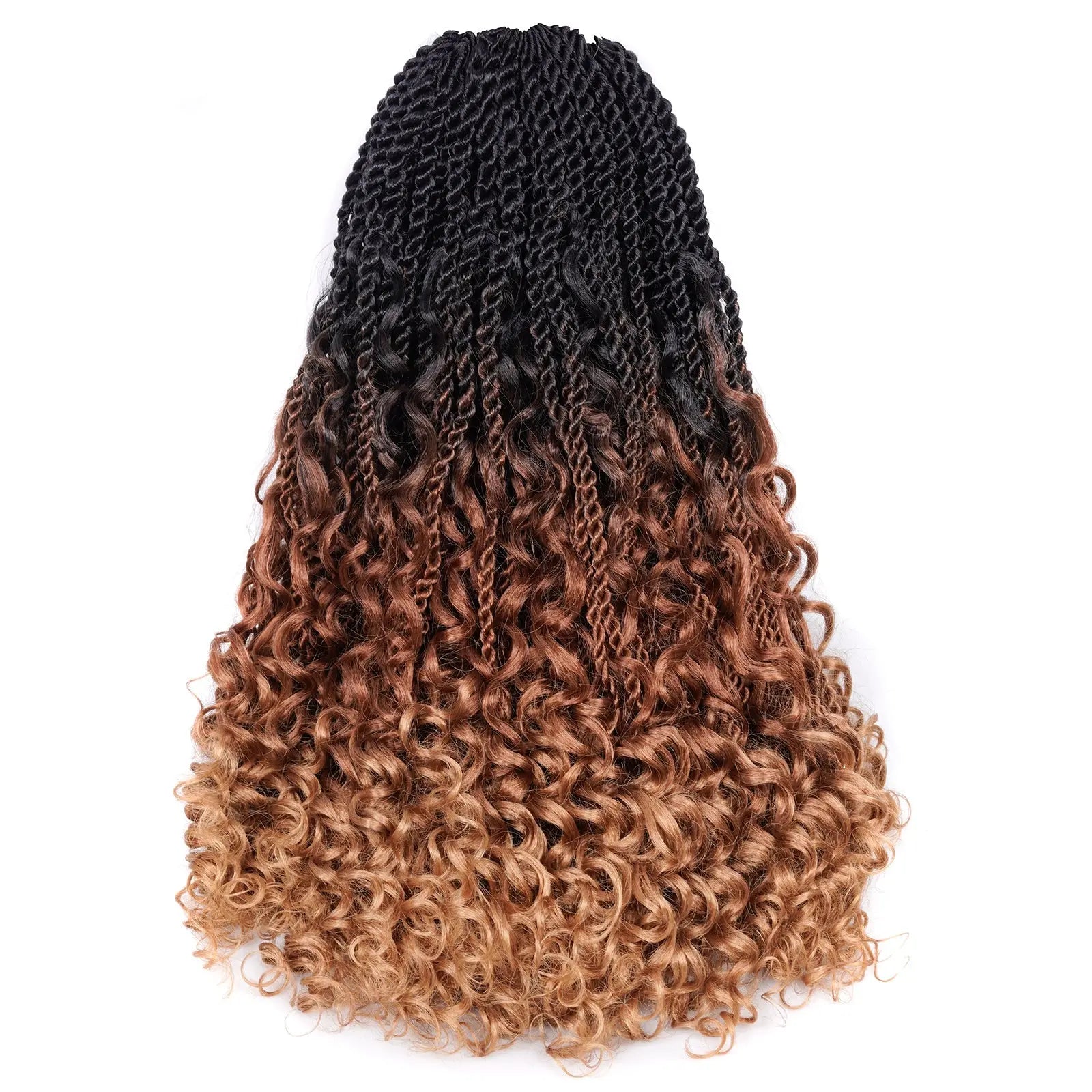 ( US ONLY) FAST SHIPPING ISLAND TWIST | Toyotress® Boho Island Twist Crochet Hair - 8 Packs Short Bob Ombre Brown Boho Havana Twist Crochet Braids Synthetic Braiding Hair Toyotress