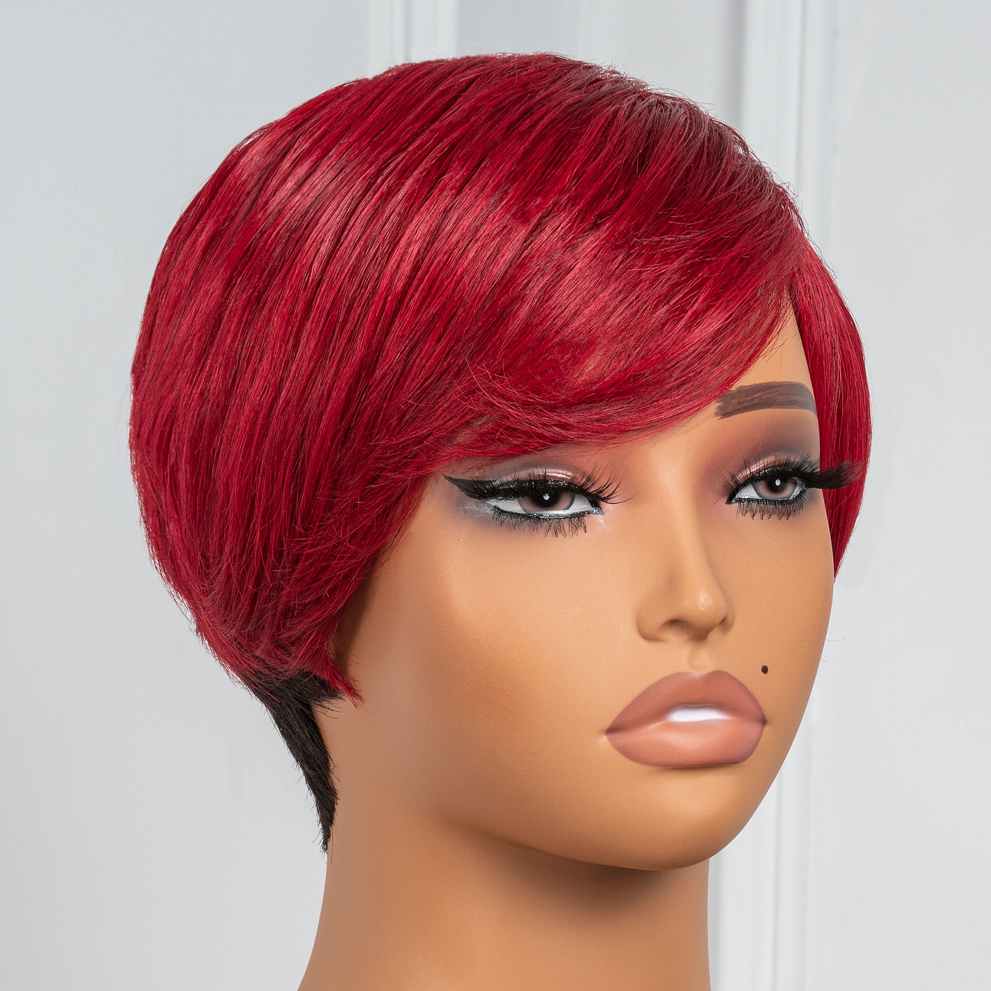 TOYOTRESS VANESSA SHORT NEAT HUMAN HAIR WIG WITH SIDE BANGS 4