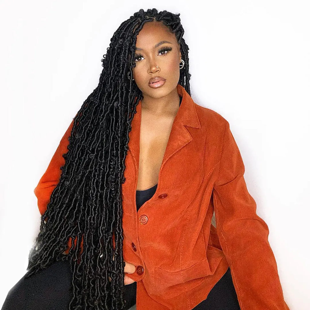 Clearance | Toyotress® Butterfly Locs Pre-Looped Distressed Braiding Synthetic Crochet Hair Extensions Toyotress