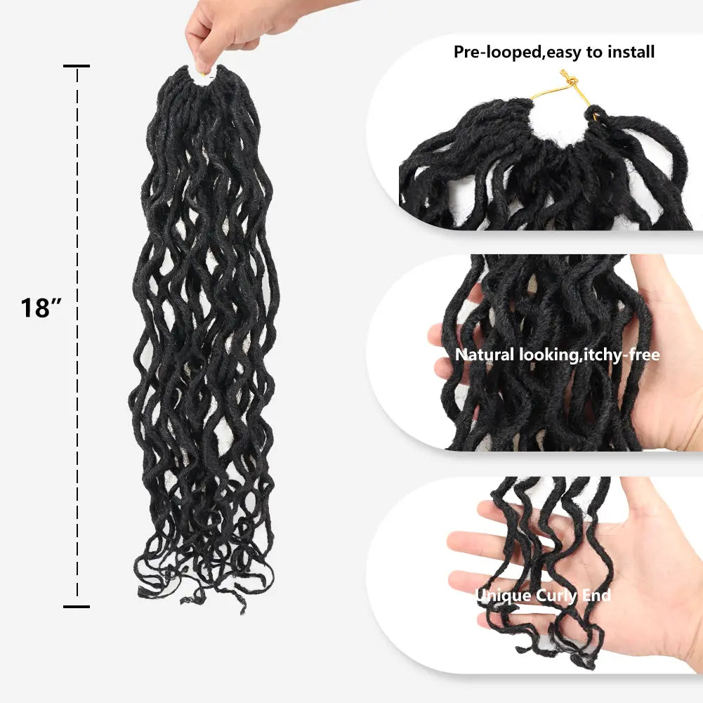 ToyoTress Toceana Curly Locs Crochet Hair Braiding Hair Extensions