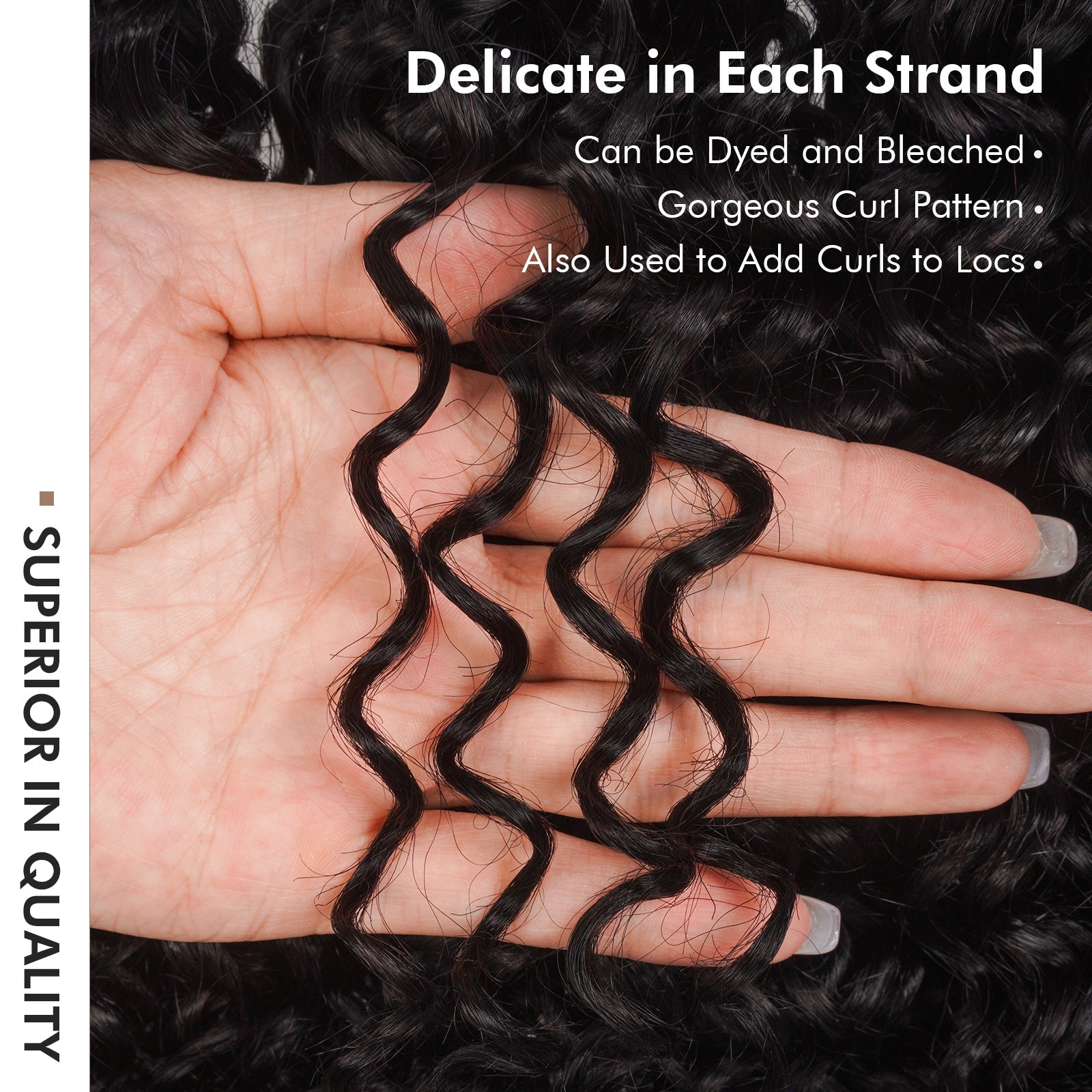 Toyotress® Knotless Pre-Separated Crochet Spring Curly Hair Extensions Human Hair Crochet Kinky Curly Toyotress