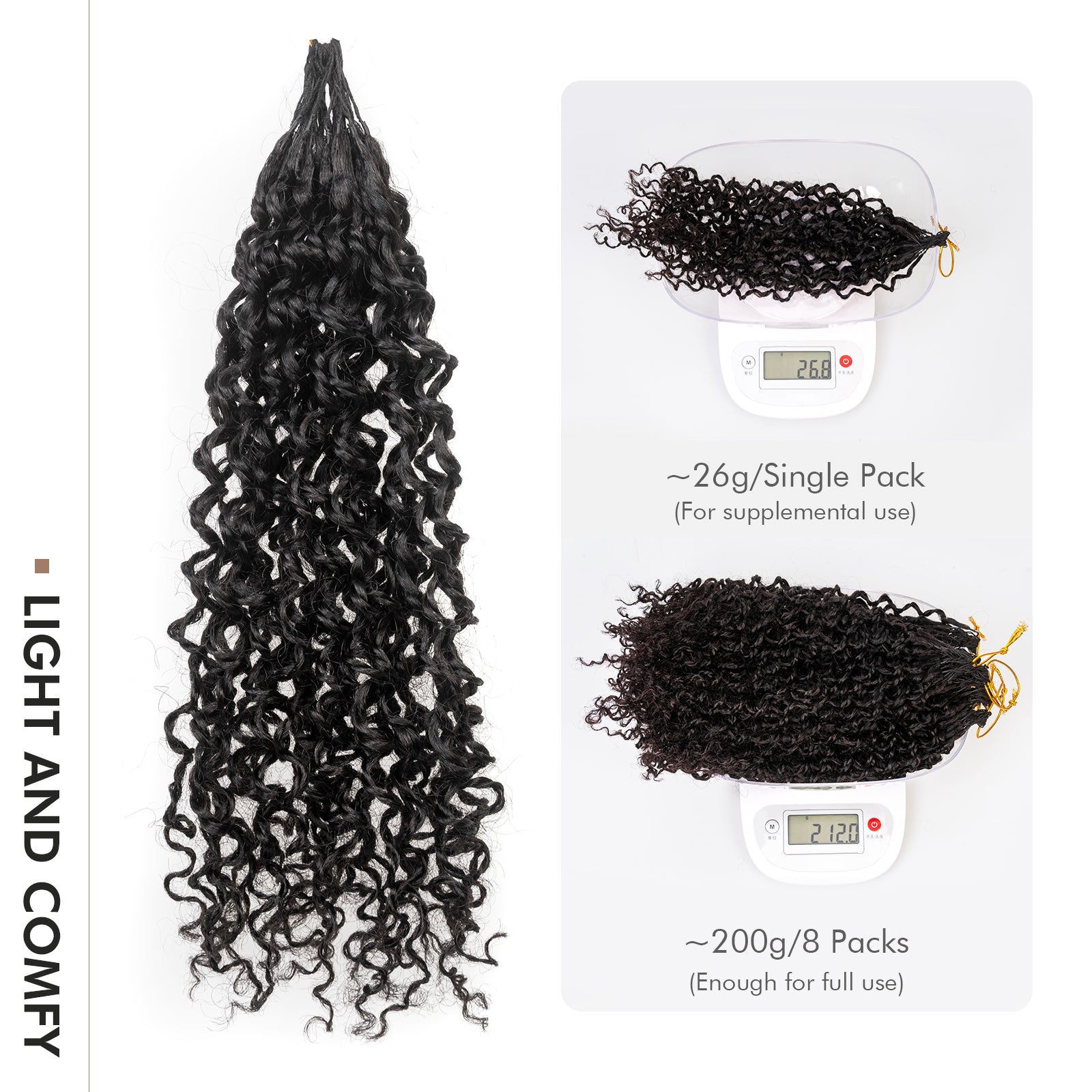 ToyoTress® Yanky Twist Human Hair Crochet Hair - 100% Human Crochet Passion Twist Hair Handmade Pre-twisted Crochet Twist, Pre-looped Cuban Twist Hair Extensions