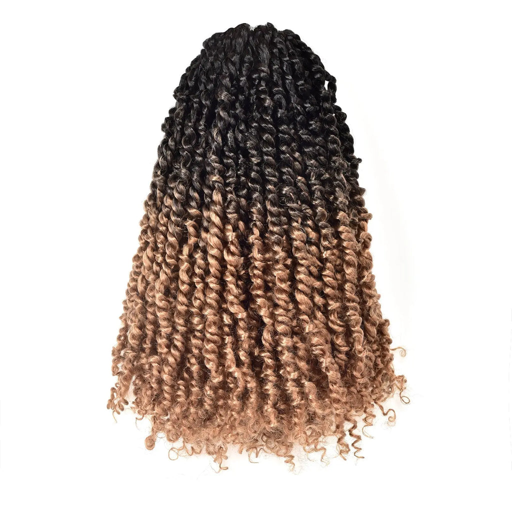 Tiana Passion Twist Hair Pre-Twisted Pre-Looped Passion Twists Crochet Braids Made Of Bohemian Hair Synthetic Braiding Hair Extension - Toyotress
