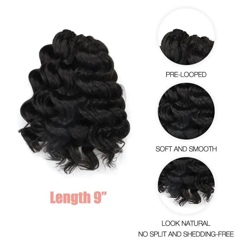 Ocean Wave Synthetic Crochet Braiding Hair Extensions - Toyotress