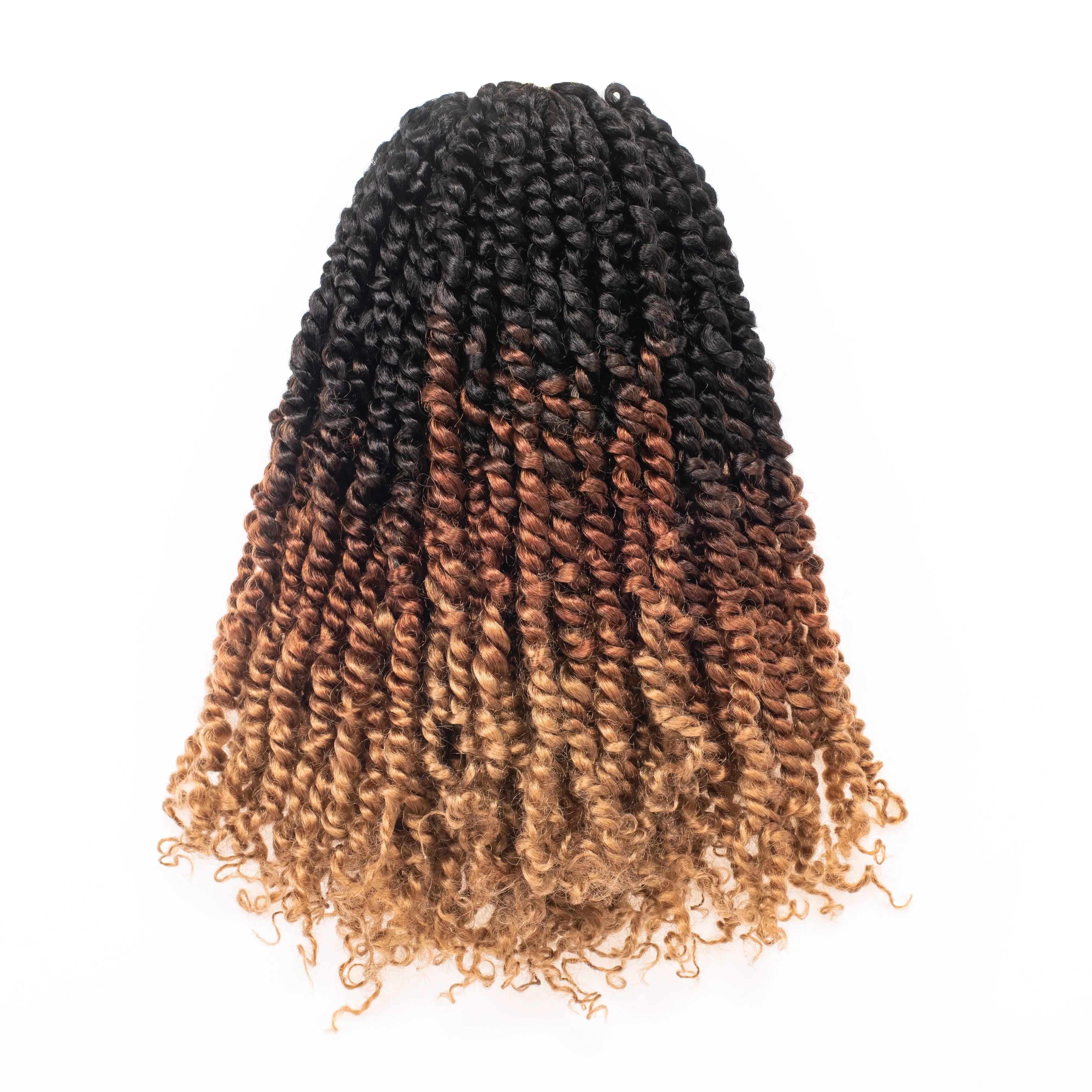 Toyotress Tiana Passion Twist Hair Pre-Twisted Pre-Looped Passion Twists Crochet Braids Made Of Bohemian Hair Synthetic Braiding Hair Extension