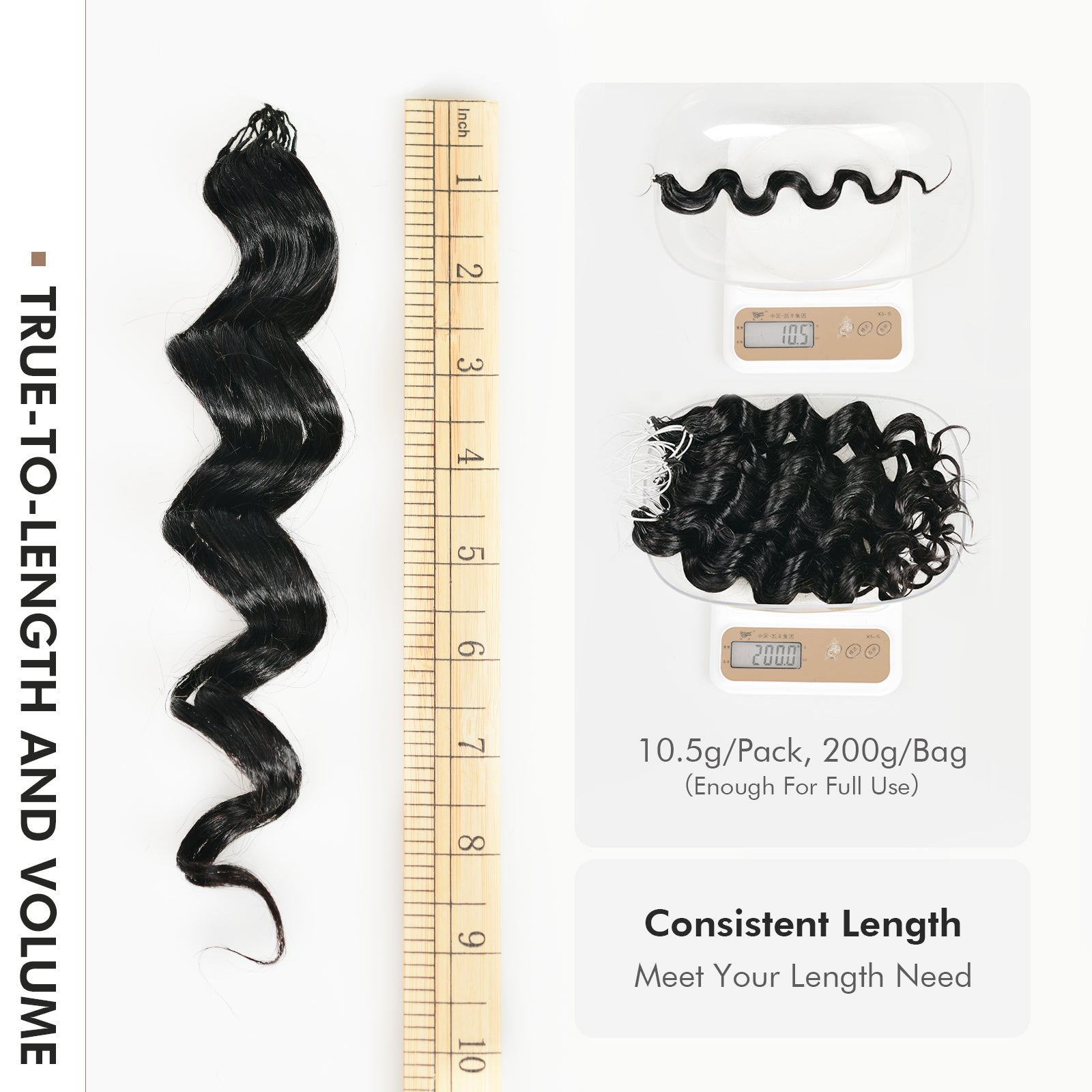 Toyotress® Knotless Pre-Separated Crochet Hair Extensions Human Hair Ocean Wave Body Wave Toyotress