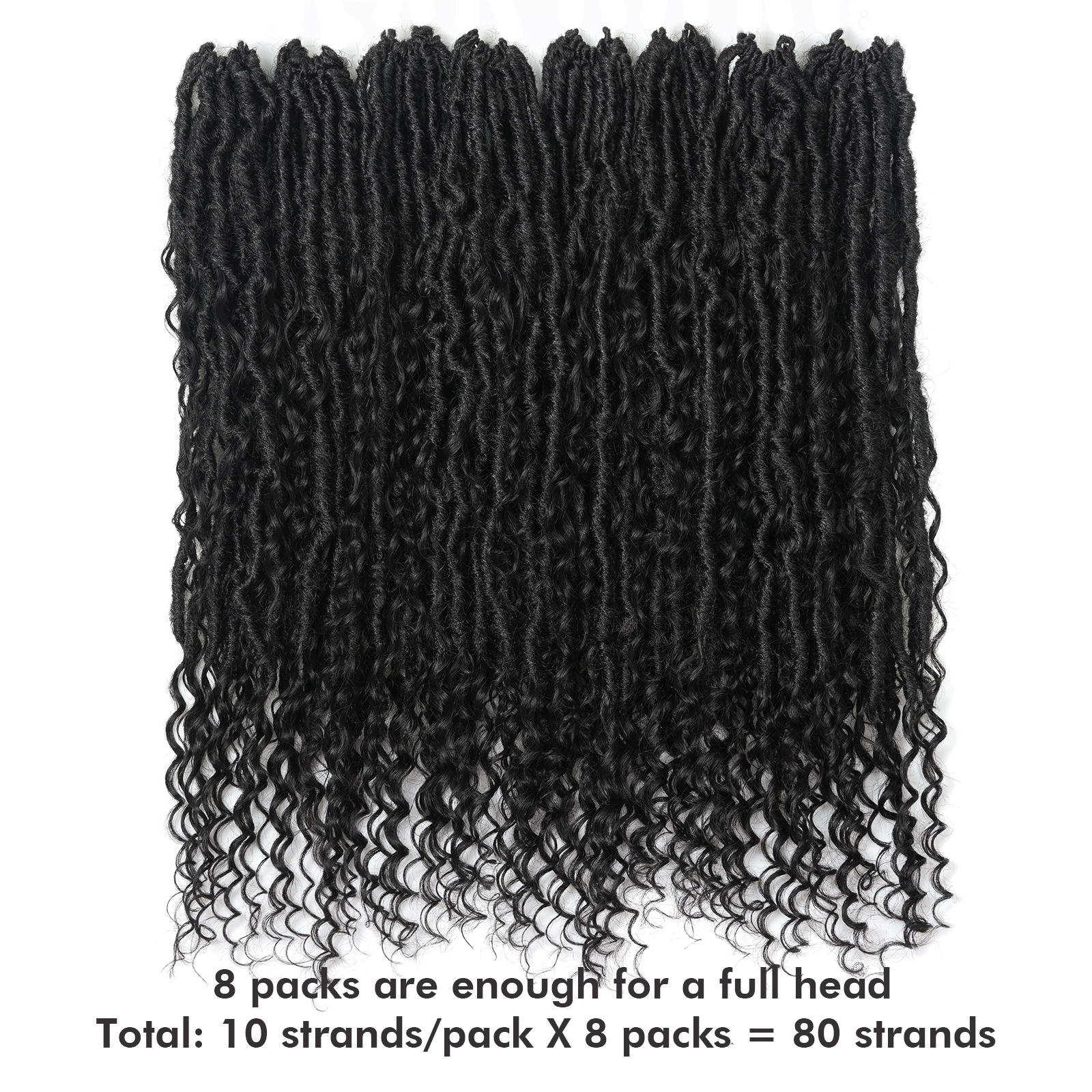 Toyotress Crochet Boho Locs Braiding Hair With Human Hair Curls Pre Looped Goddess Boho Dreadlocks Curly Full Ends Hair Extensions