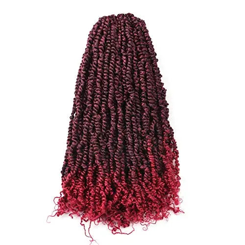 Toyotress Tiana Passion Twist Hair Pre-Twisted Pre-Looped Passion Twists Crochet Braids Made Of Bohemian Hair Synthetic Braiding Hair Extension