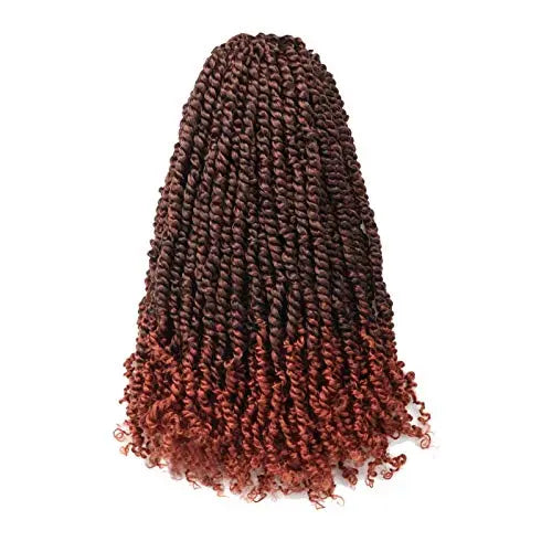 Toyotress Tiana Passion Twist Hair Pre-Twisted Pre-Looped Passion Twists Crochet Braids Made Of Bohemian Hair Synthetic Braiding Hair Extension