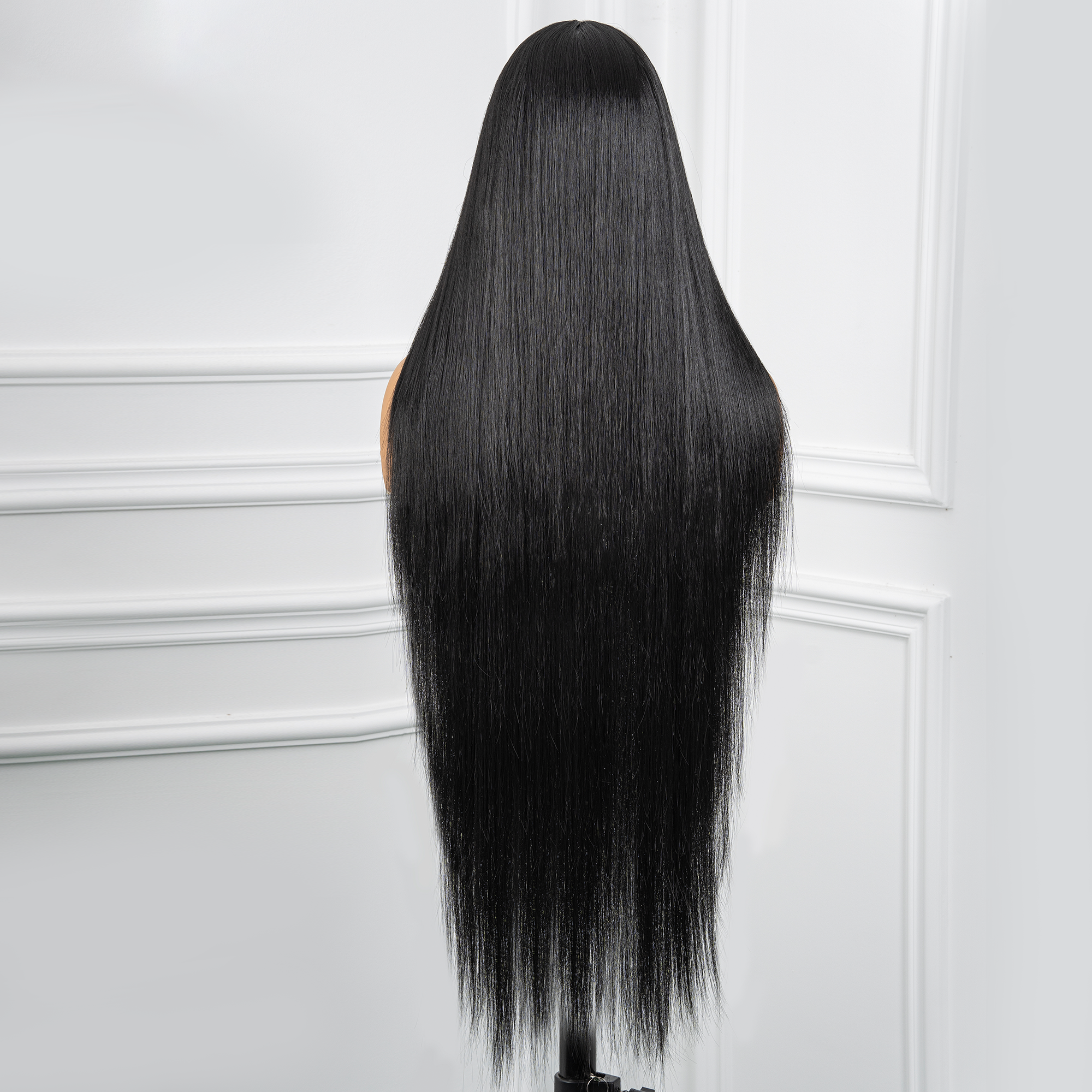 𝓟𝓲𝓼𝓬𝓮𝓼 | TOYOTRESS OUTRE LONG 36 INCH AIRY YAKI STRAIGHT T-MIDDLE PART LACE FRONT WIGS WITH BABY HAIR | 36 INCH SUPER SLAY LONG SOFT HUMAN HAIR RIVAL NATURAL BLACK  WIG(1472)