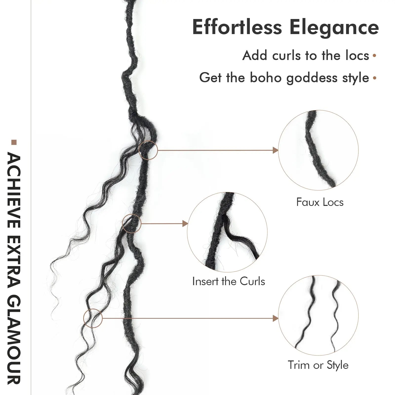 Toyotress® Human Crochet Hair Knotless Pre-Separated Human Hair Ocean Wave Crochet Hair Body Wave Extensions Toyotress