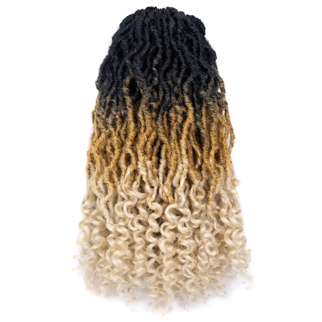 Toyotress Passion Locs Crochet Hair Handmade Curly Hair Crochet Synthetic Braiding Hair