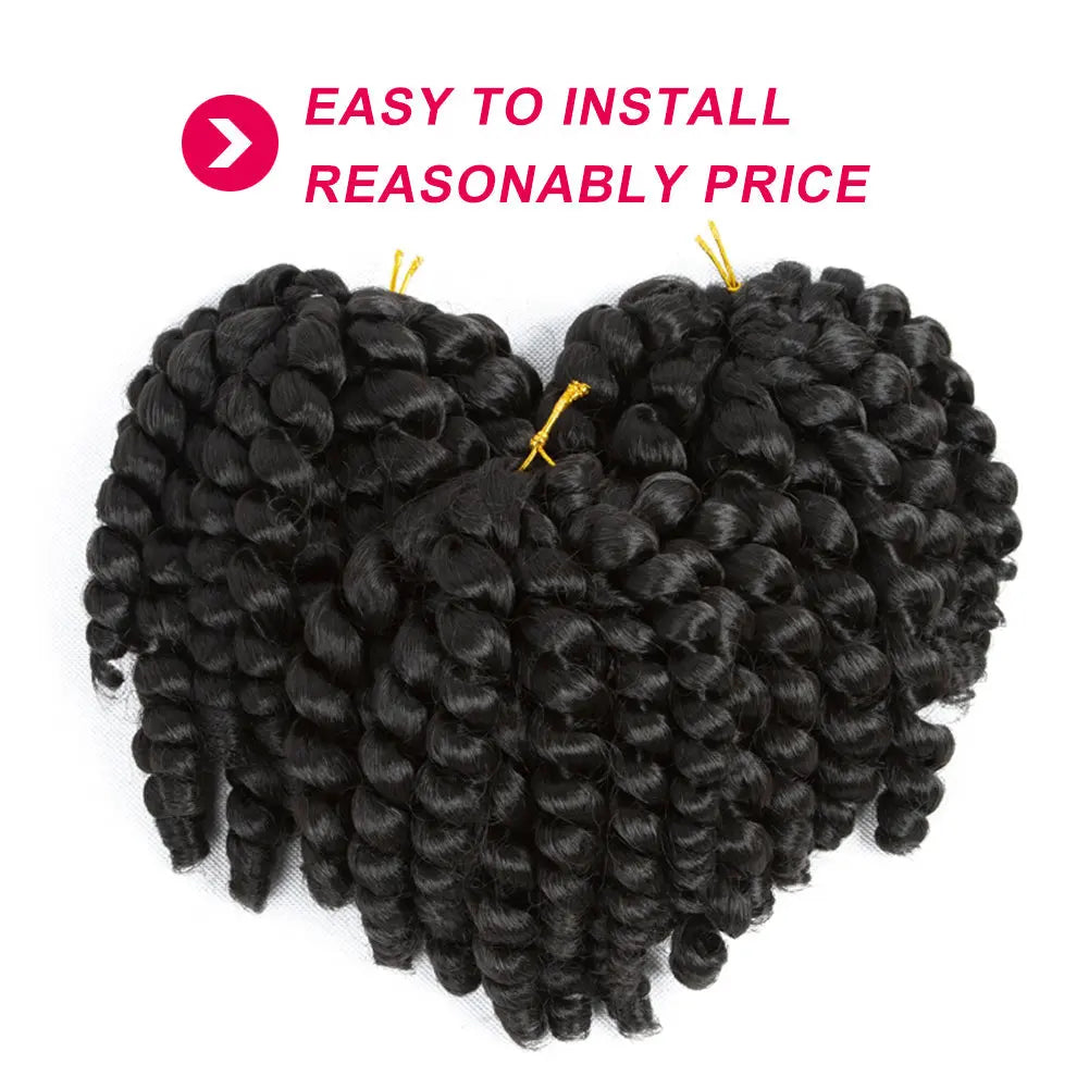 Toyotress Wand Curl Jamican Bounce Curls Synthetic Braiding Hair Exentions