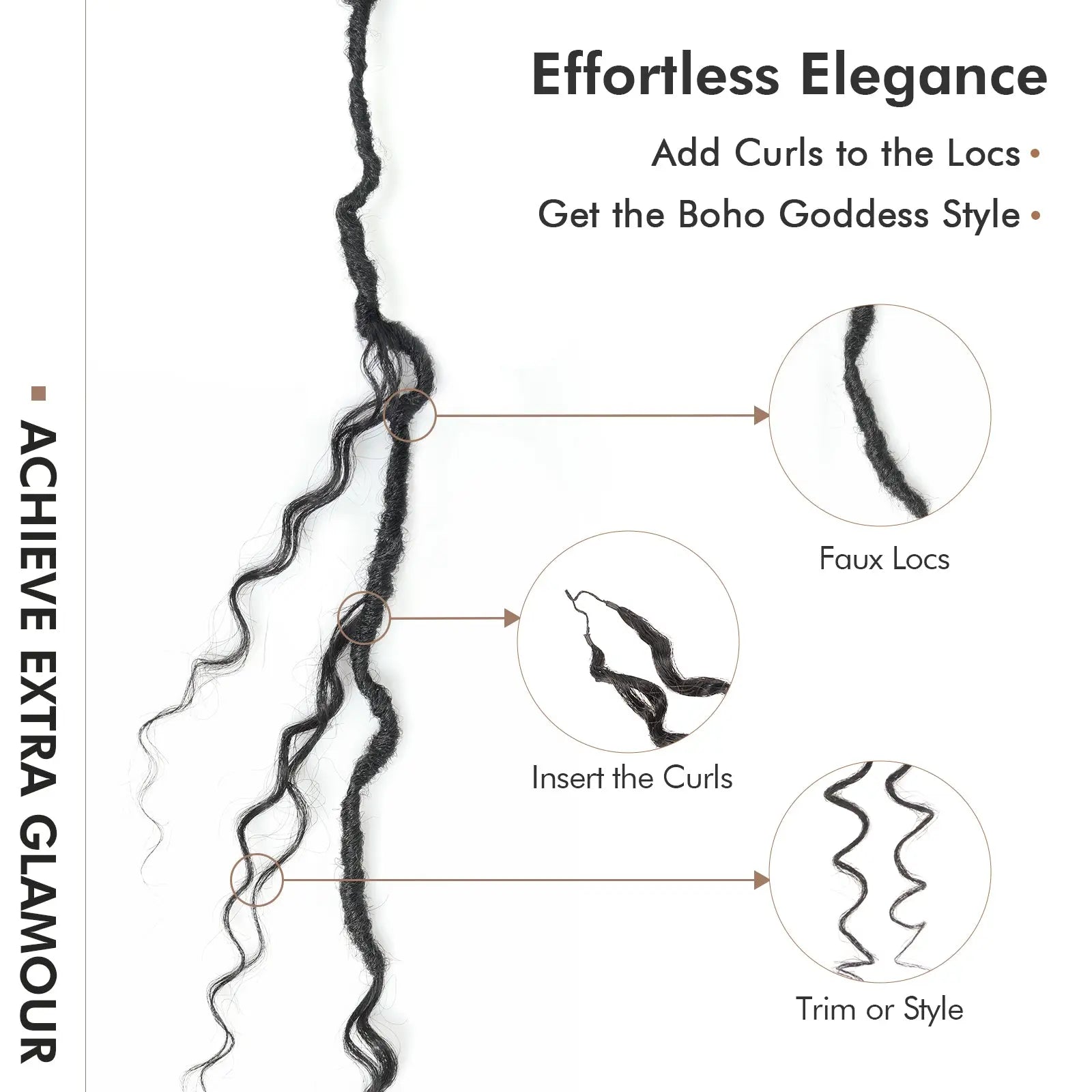 Toyotress® Knotless Pre-Separated Human Crochet Hair Kinky Curly Spring Curly Hair Extensions Human Hair Crochet Kinky Curly Toyotress