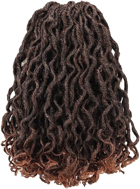 ToyoTress Toceana Curly Locs Crochet Hair - Pre-twisted Distressed Mermaid Crochet Braids Pre-looped Synthetic Braiding Hair Extensions