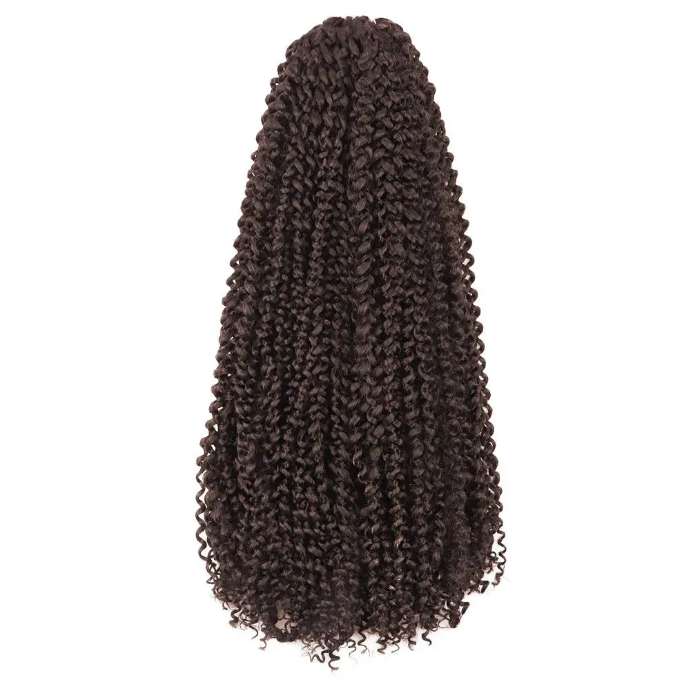 Clearance | TOYOTRESS Water Wave Passion Twist Hair 6/7 Packs - Ombre Orange Water Wave Crochet Braids Synthetic Braiding Hair Extensions Toyotress