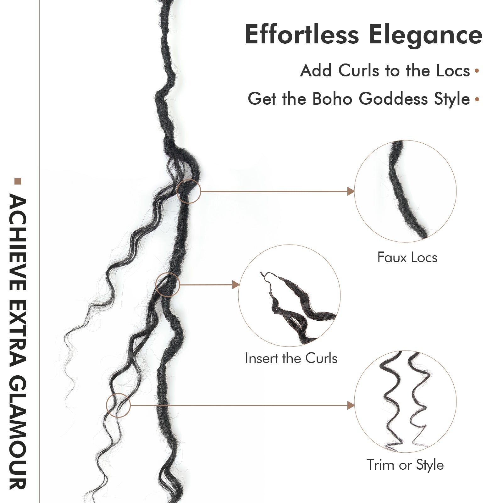 Toyotress® Knotless Pre-Separated Crochet Spring Curly Hair Extensions Human Hair Crochet Kinky Curly Toyotress