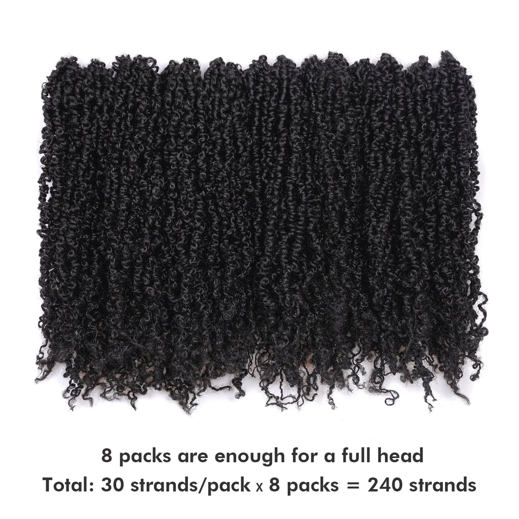 Toyotress Mini Yanky Twist Braiding Hair Short Passion Twist Crochet Braids Synthetic Hair Extensions