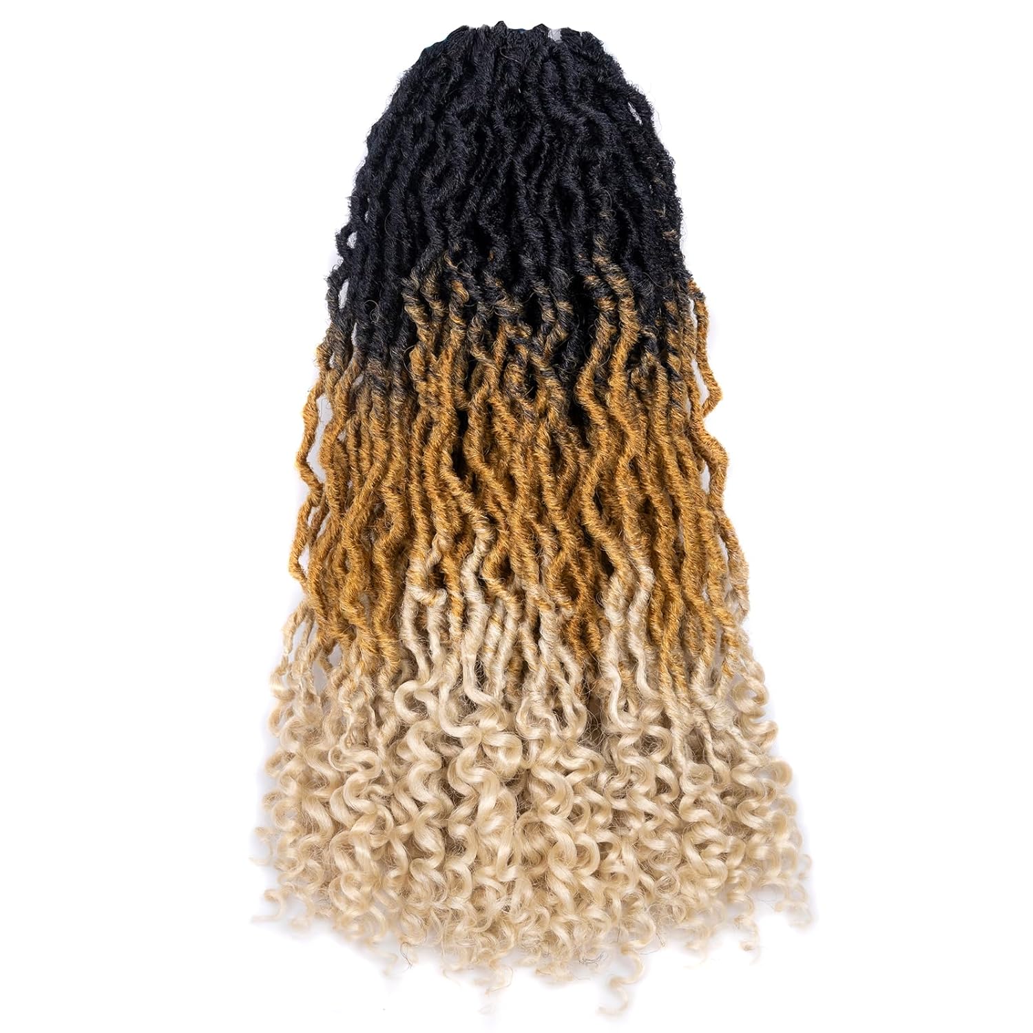 Toyotress Passion Locs Crochet Hair 10-18 Inch| Pre-Looped Handmade Curly Hair Crochet Synthetic Braiding Hair