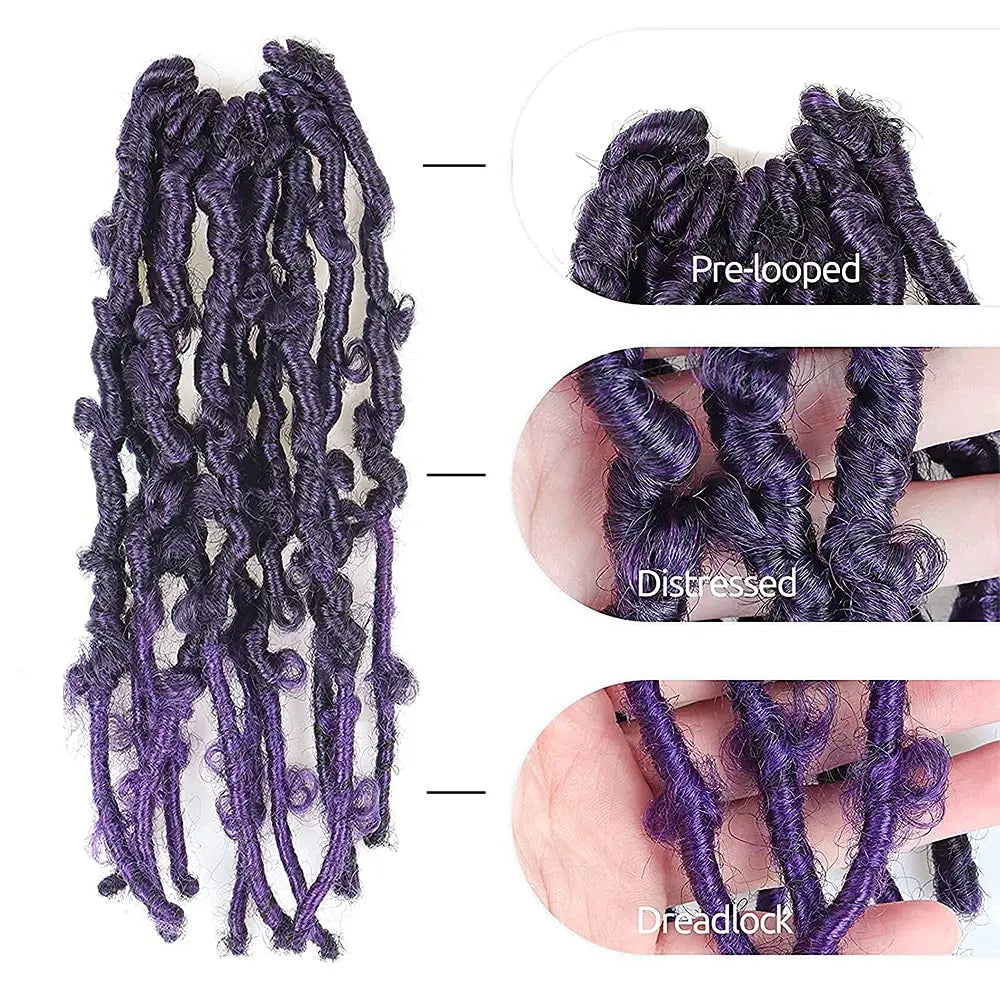 ( US ONLY) FAST SHIPPING DBL | Toyotress® Butterfly Locs Pre-Looped Distressed Locs Braiding Synthetic Crochet Hair Extensions Toyotress