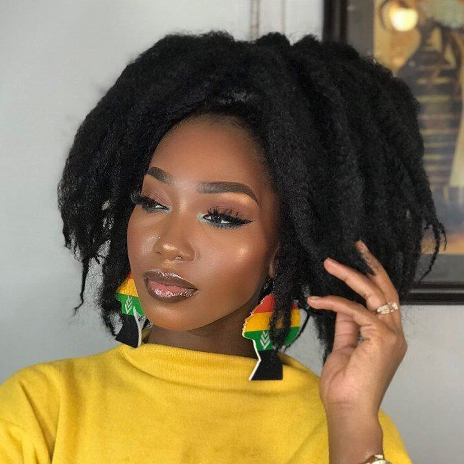 ToyoTress Marley Hair Crochet Braids Marley Twist Hair For Faux Locs Long Afro Kinky Curly Braiding Hair Synthetic