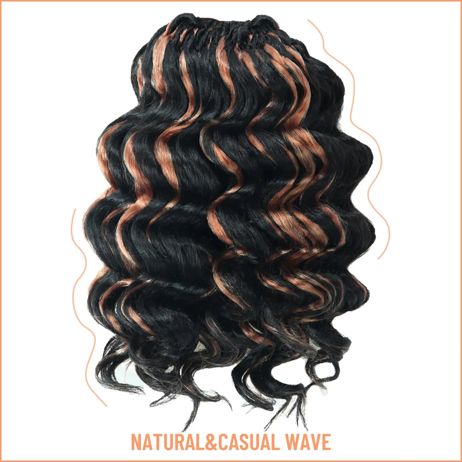 Toyotress Ocean Wave Synthetic Crochet Braiding Hair Extensions