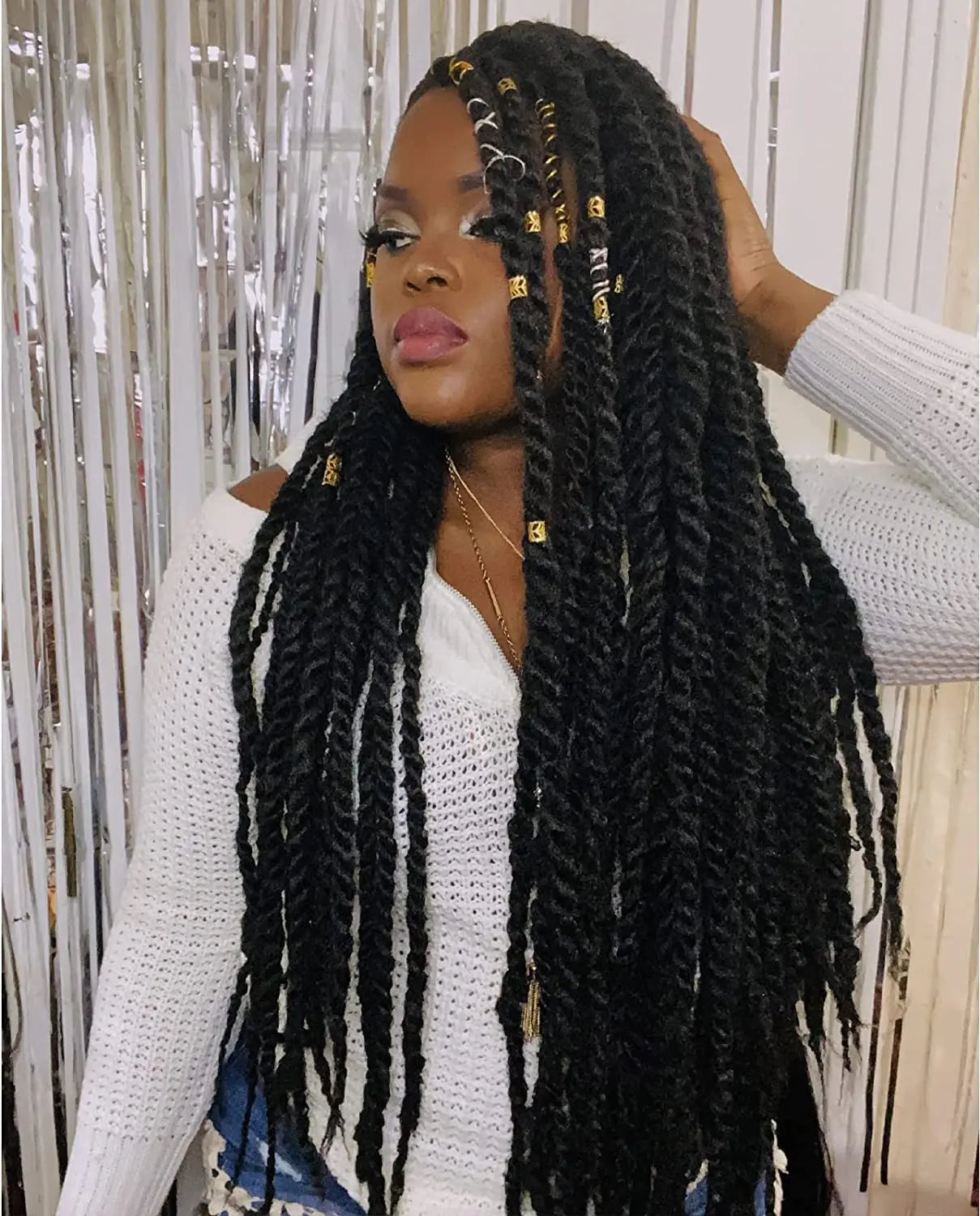 ToyoTress Marley Hair Crochet Braids Marley Twist Hair For Faux Locs Long Afro Kinky Curly Braiding Hair Synthetic