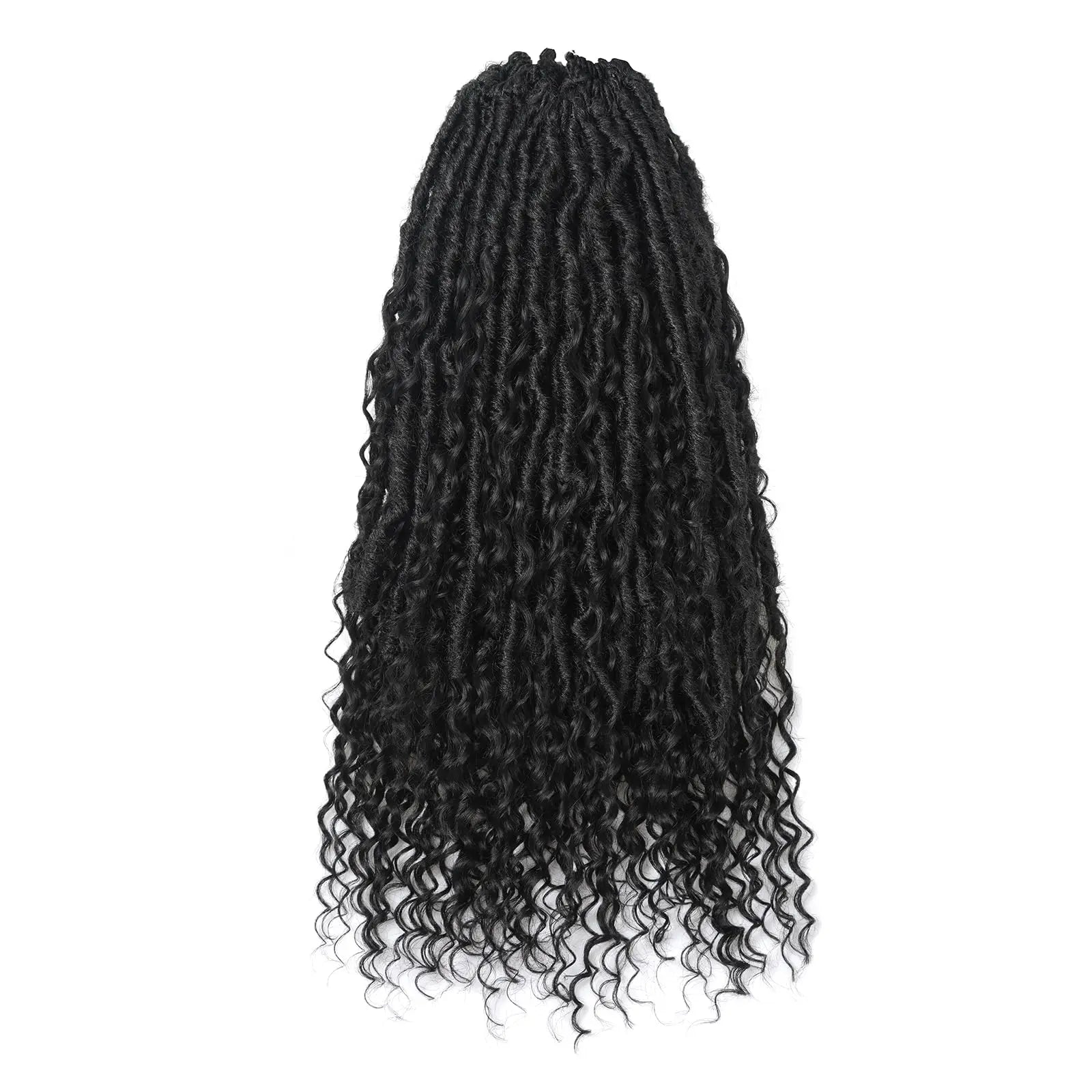 ( US ONLY) FAST SHIPPING Boho Human Hair Locs | Toyotress® Boho Human Hair Locs - 8 Packs Pre-Looped Crochet Locs With Human Hair Curls, Ombre Brown Human Hair Locs With Curly Ends Braiding Hair Extensions Toyotress