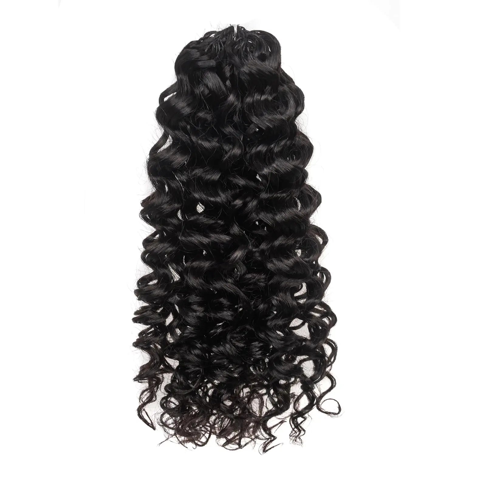 ( US ONLY) FAST SHIPPING丨ToyoTress Human Crochet Hair Kinky Curly - Feather-Line Invisible Knotless Crochet Human Hair For Black Women Brown Highlight Braiding Hair Toyotress