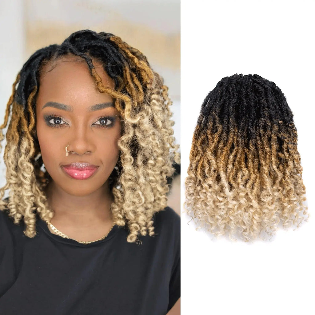 ( US ONLY) FAST SHIPPING PL | Toyotress® Passion Faux Locs Crochet Hair Pre-Looped Curly Faux Locs Hair Extensions Toyotress