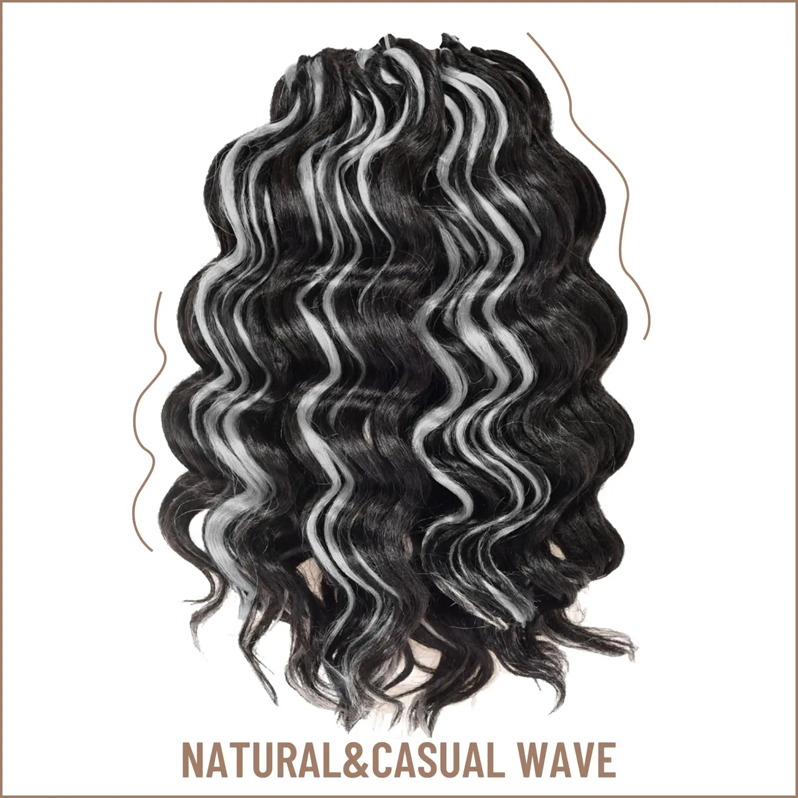 Toyotress Ocean Wave Synthetic Crochet Braiding Hair Extensions