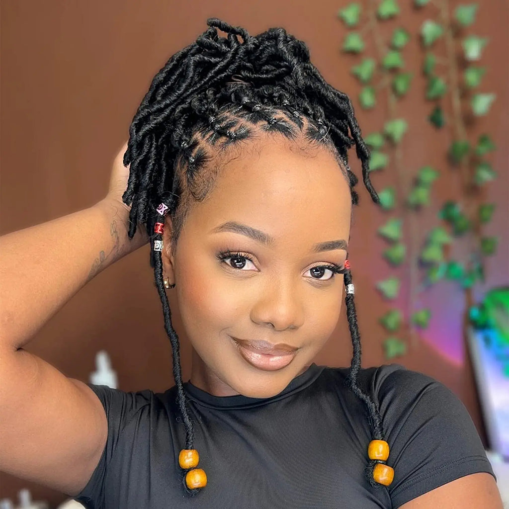 Faux Locs Crochet Hair Pre-Looped Handmade Crochet Braids Synthetic Braiding Hair