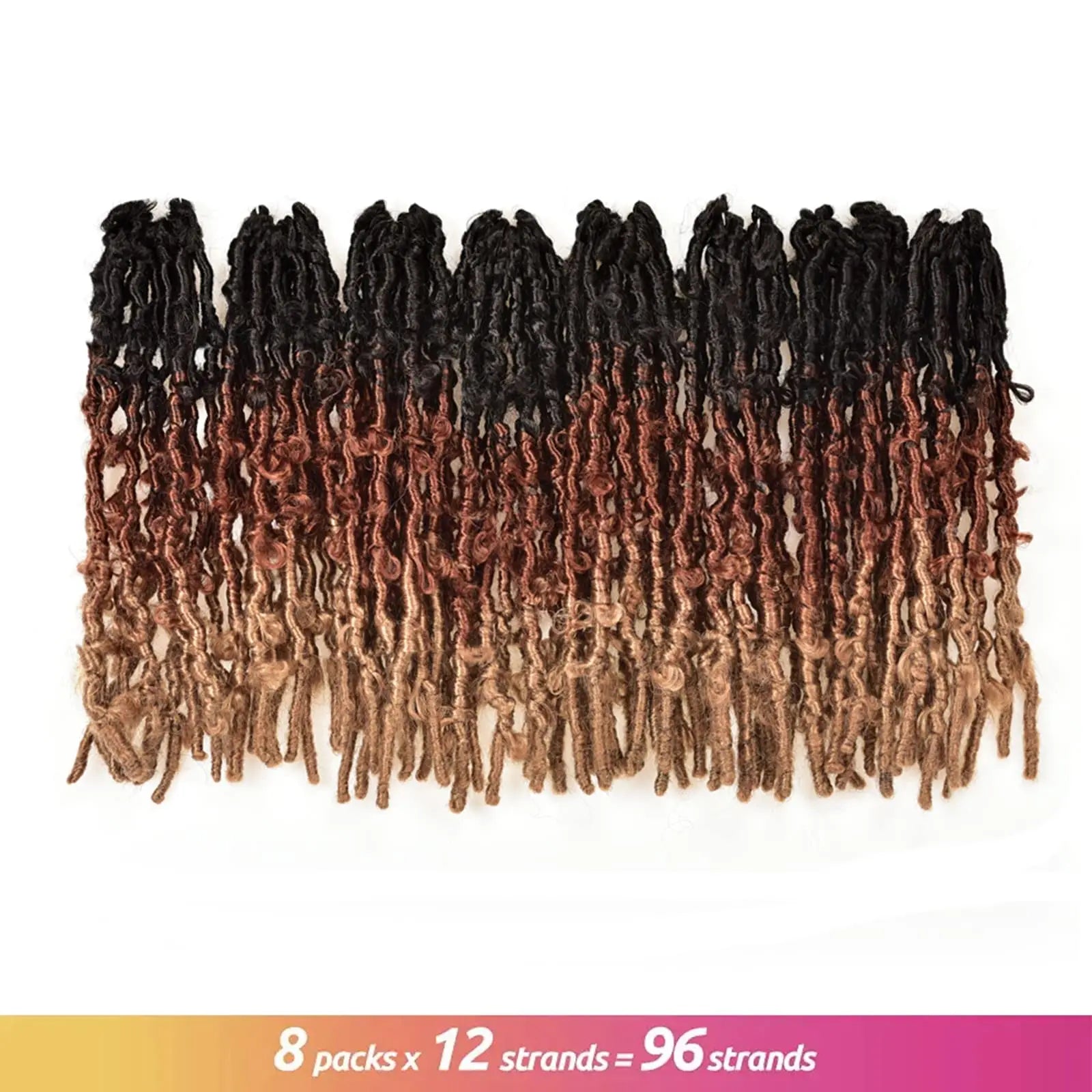 ( US ONLY) FAST SHIPPING DBL | Toyotress® Butterfly Locs Pre-Looped Distressed Locs Braiding Synthetic Crochet Hair Extensions Toyotress