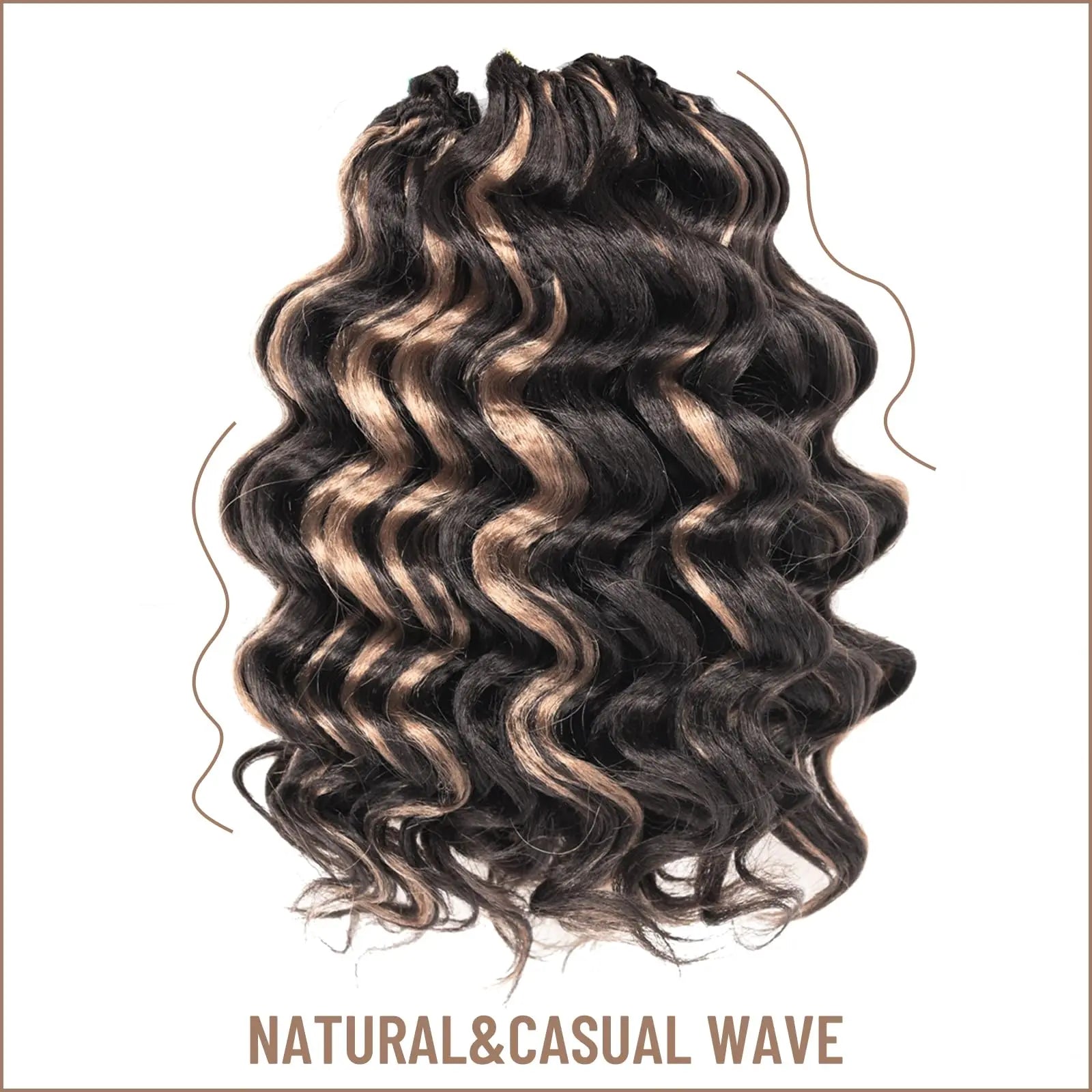 Toyotress Ocean Wave Synthetic Crochet Braiding Hair Extensions