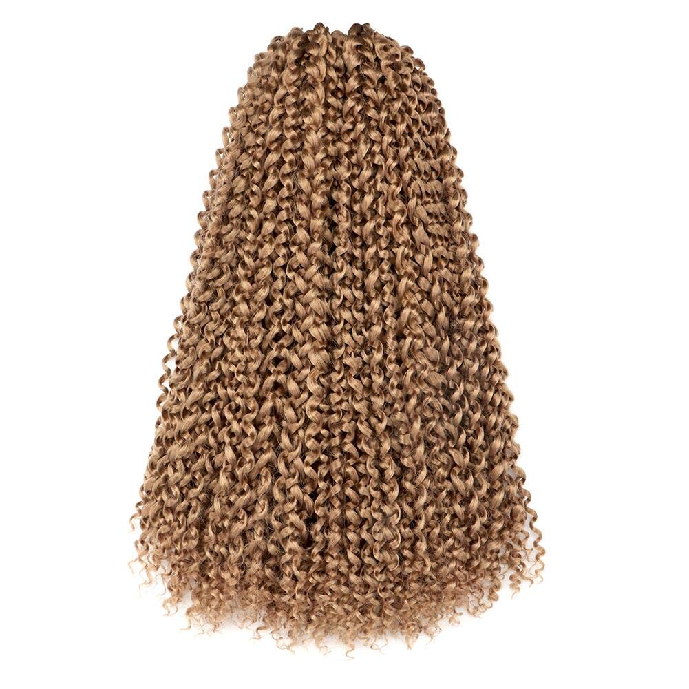 TOYOTRESS Water Wave Passion Twist Hair - Ombre Orange Water Wave Crochet Braids Synthetic Braiding Hair Extensions