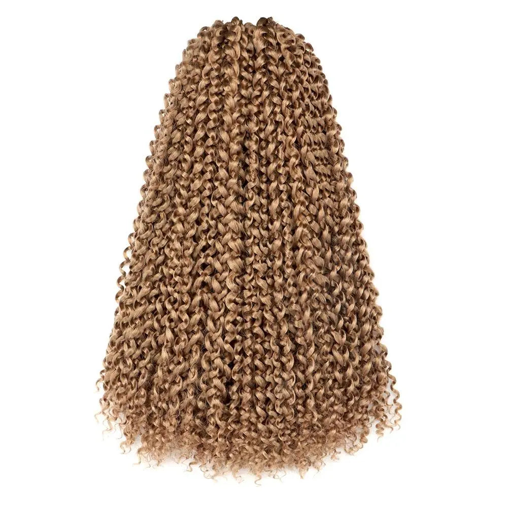 Clearance | TOYOTRESS Water Wave Passion Twist Hair 6/7 Packs - Ombre Orange Water Wave Crochet Braids Synthetic Braiding Hair Extensions Toyotress