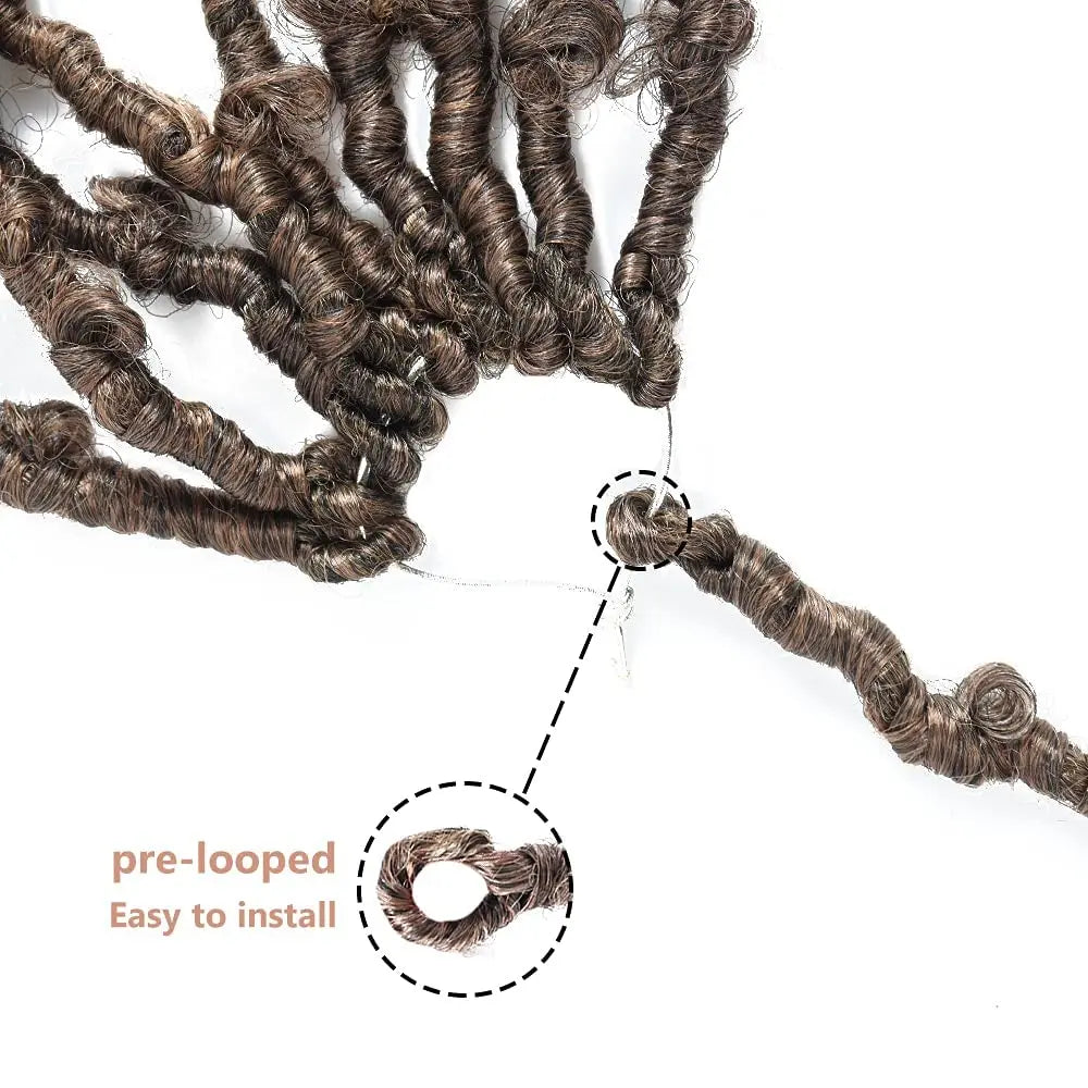 Toyotress Distressed Butterfly Locs Pre-twisted Distressed Synthetic Crochet Hair