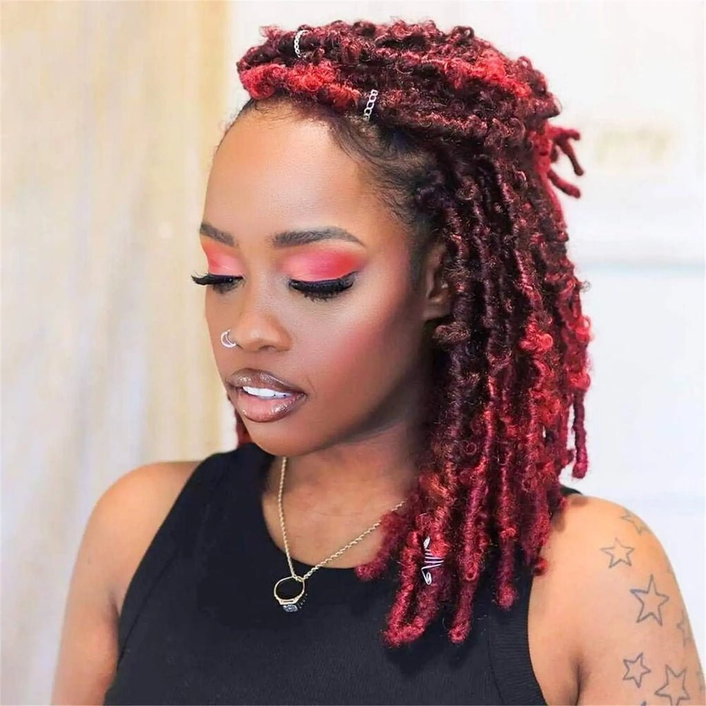 ( US ONLY) FAST SHIPPING DBL | Toyotress® Butterfly Locs Pre-Looped Distressed Locs Braiding Synthetic Crochet Hair Extensions Toyotress